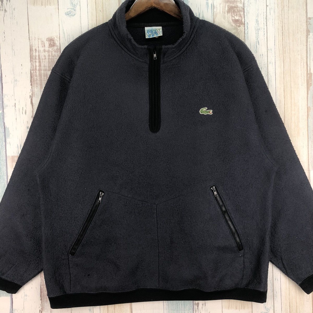 Lacoste Vintage Lacoste Sport Half Zip Fleece Size US L / EU 52-54 / 3 - 4 Thumbnail