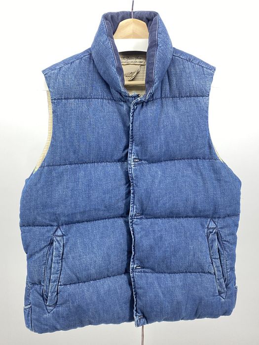 Remi Relief Denim Down Vest size XL (L) | Grailed