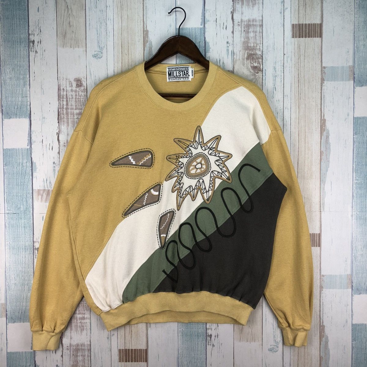 Japanese Brand × Vintage Vintage Millstar Embroidery Logo Sweatshirt Size US M / EU 48-50 / 2 - 1 Thumbnail