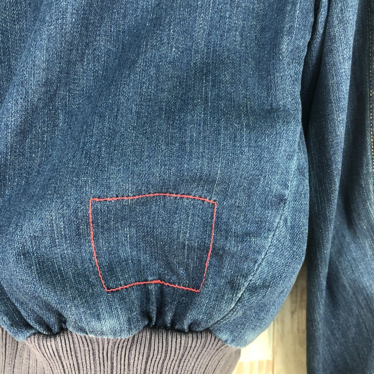 Levi's × Levi's Vintage Clothing × Vintage Vintage Levi’s Red Denim Bomber Small Size US S / EU 44-46 / 1 - 10 Thumbnail