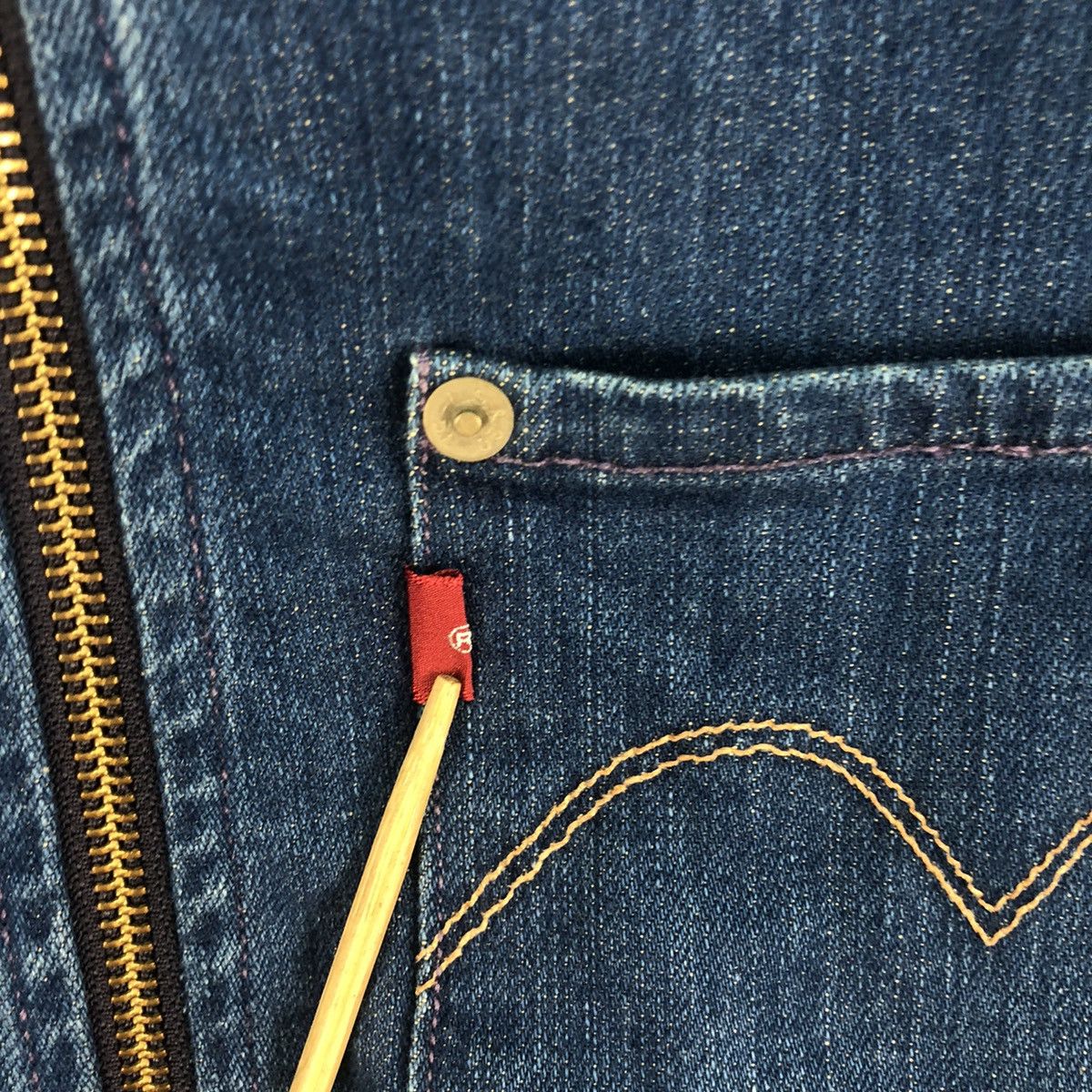 Levi's × Levi's Vintage Clothing × Vintage Vintage Levi’s Red Denim Bomber Small Size US S / EU 44-46 / 1 - 7 Thumbnail