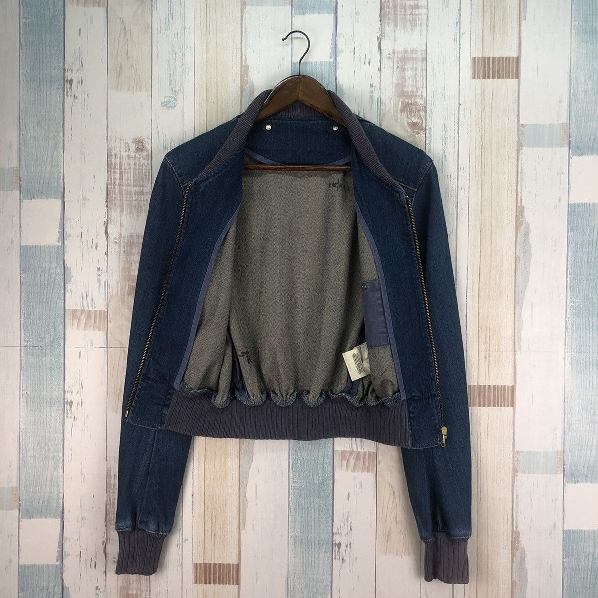 Levi's × Levi's Vintage Clothing × Vintage Vintage Levi’s Red Denim Bomber Small Size US S / EU 44-46 / 1 - 3 Thumbnail