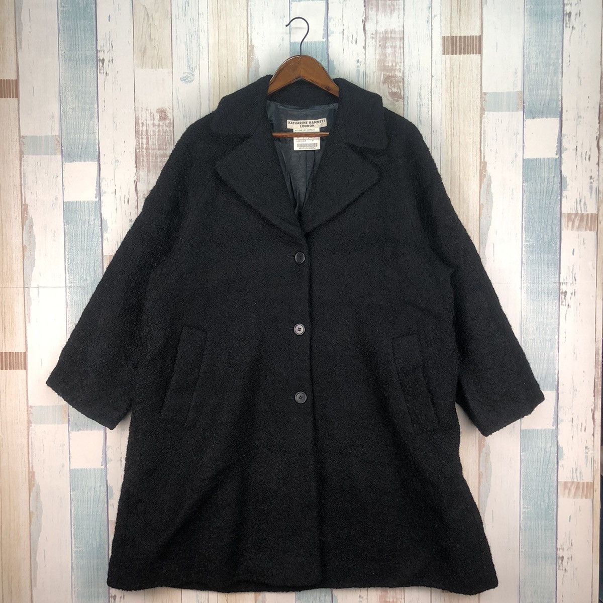Katharine Hamnett London Katharine Hamnet Wool Long Jacket/Coat Size US M / EU 48-50 / 2 - 1 Thumbnail