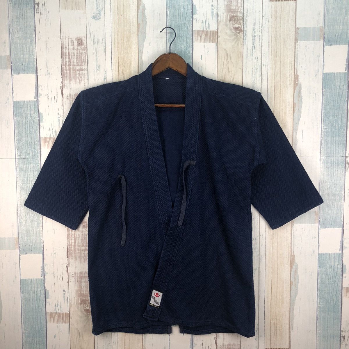 Indigo × Vintage Vintage Japan Blue Indigo Drawstring Kimono Like Kapital Size US M / EU 48-50 / 2 - 1 Thumbnail