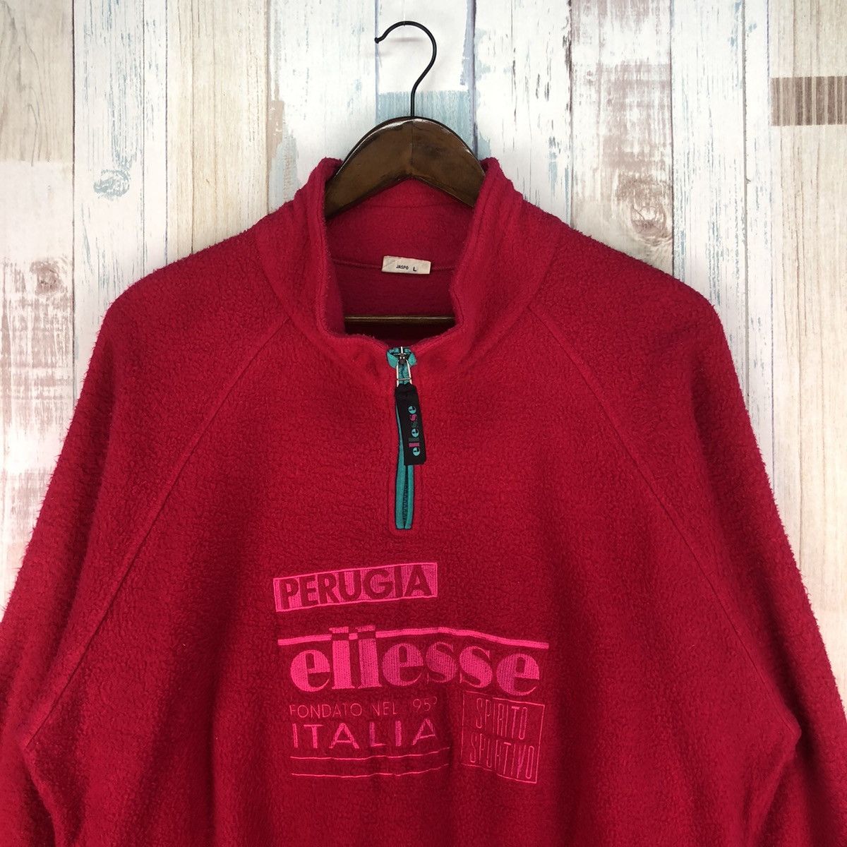 Ellesse × Vintage Vintage Ellesse Perugia Italia Embroidery Big Logo Fleece Size US L / EU 52-54 / 3 - 3 Thumbnail