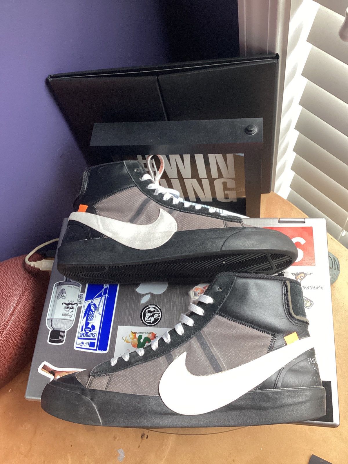 nike blazer mid black grim reaper