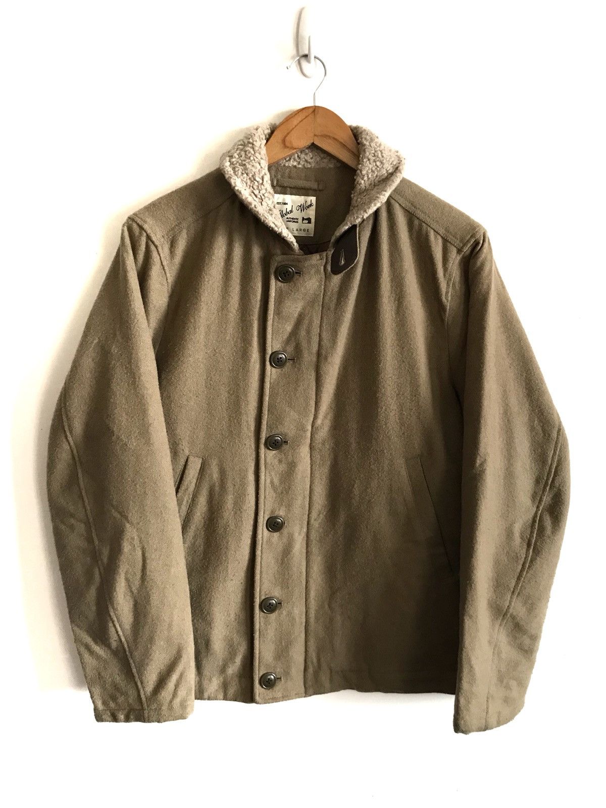 Japanese Brand Global Work Sherpa Neck Jacket