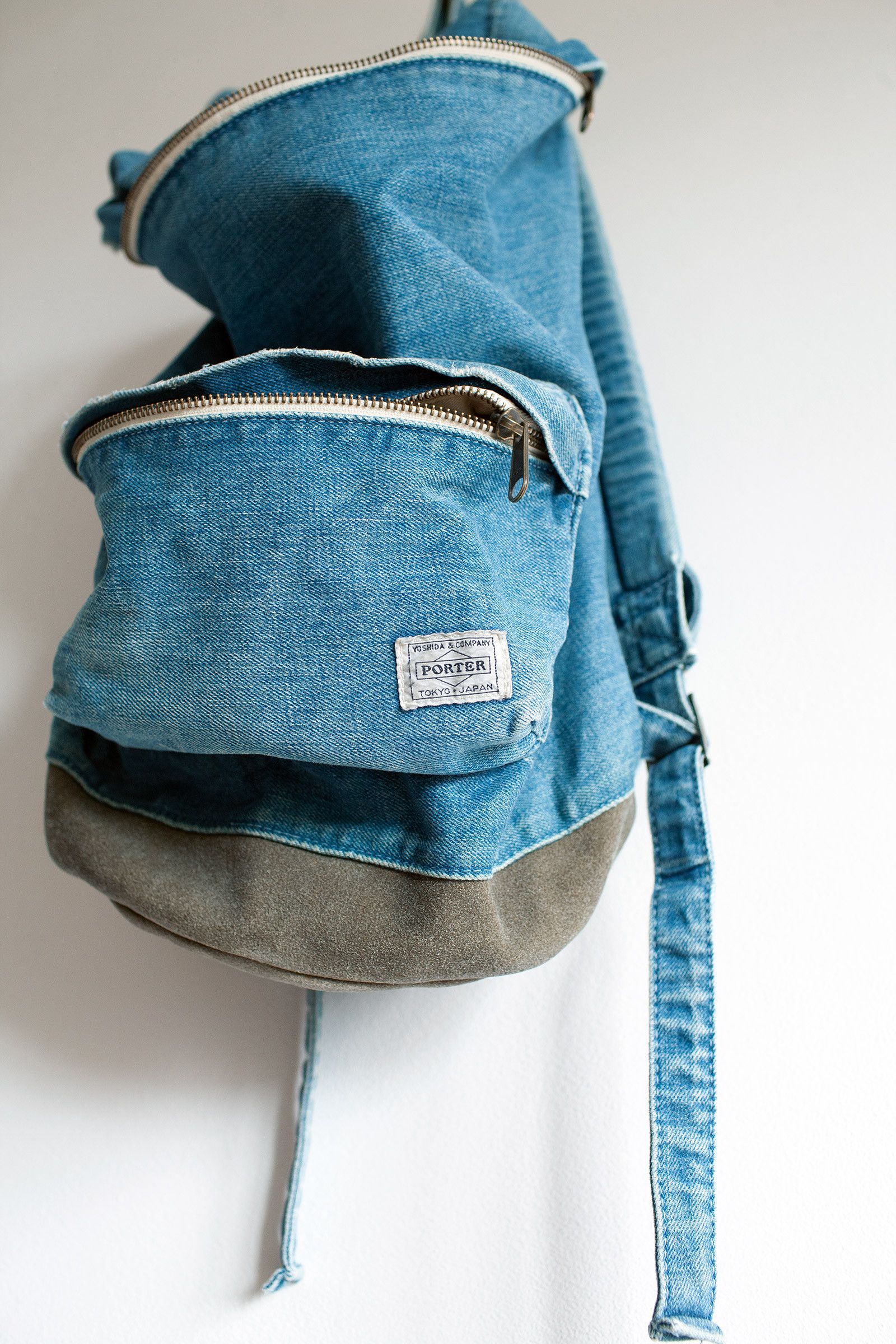 Porter × Porter Classic × White Mountaineering PORTER FOR WHITE  MOUNTAINEERING DENIM BACKPACK | Grailed