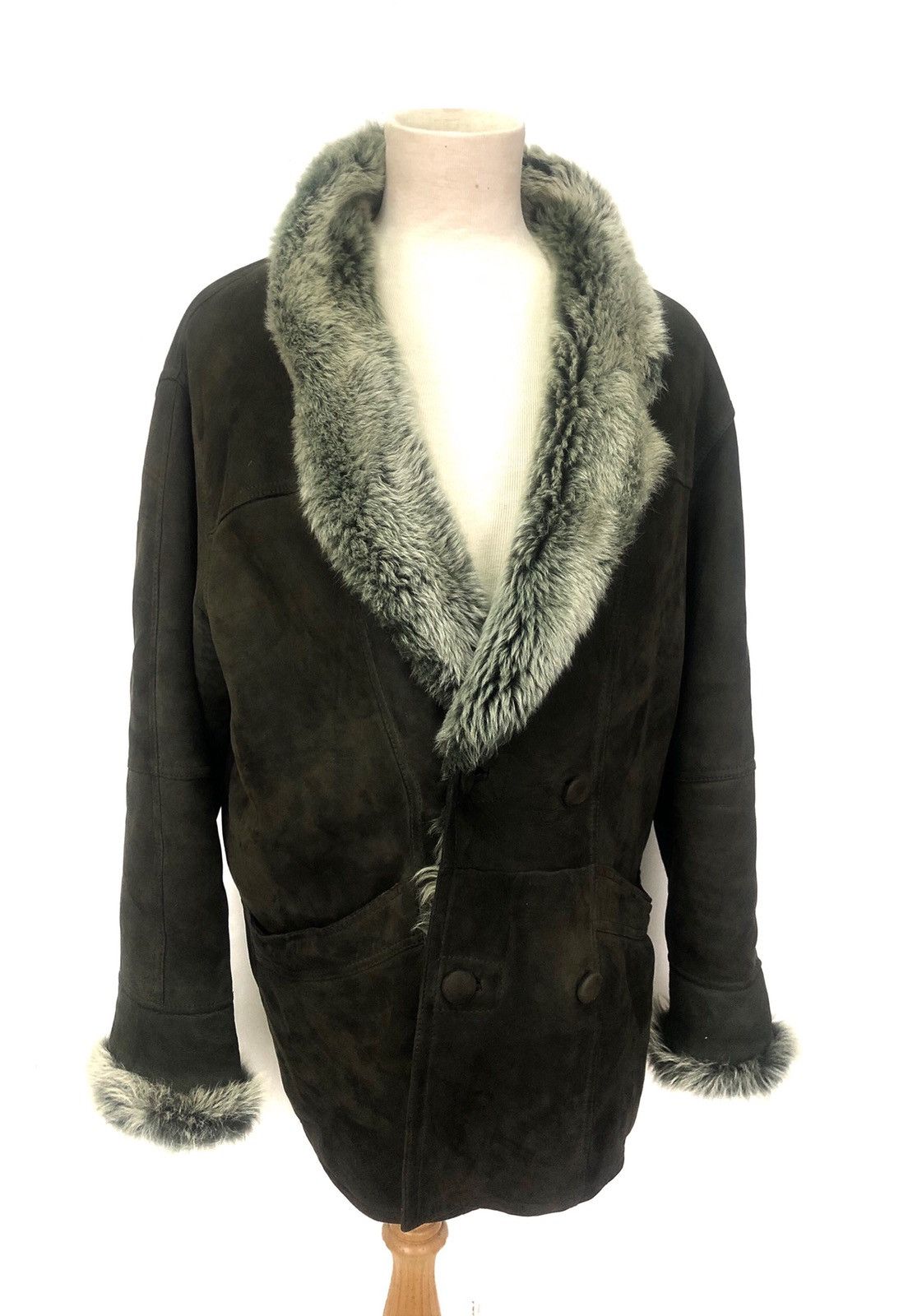 Real leather heavy coat Mink Fur