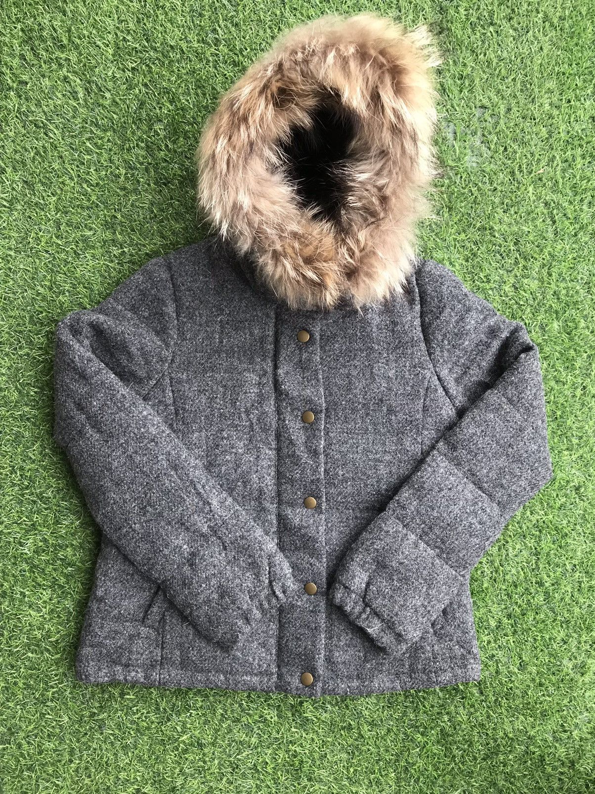 Harris Tweed Vintage Harris Tweed Wool Jacket Hoodie Size US S / EU 44-46 / 1 - 1 Thumbnail