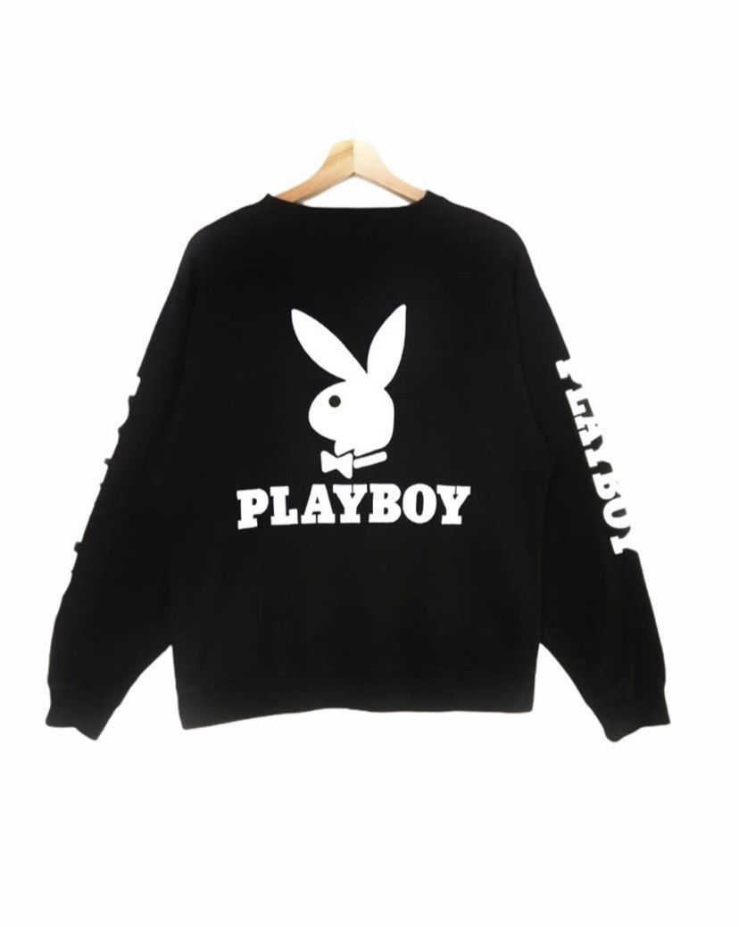 Japanese Brand × Playboy Playboy bunny big logo spellout sweatshirt Size US L / EU 52-54 / 3 - 2 Thumbnail