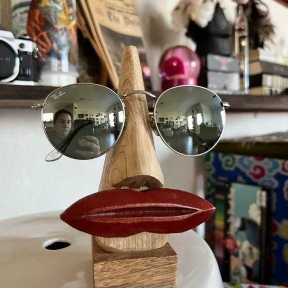 Ray ban round metal flash sales