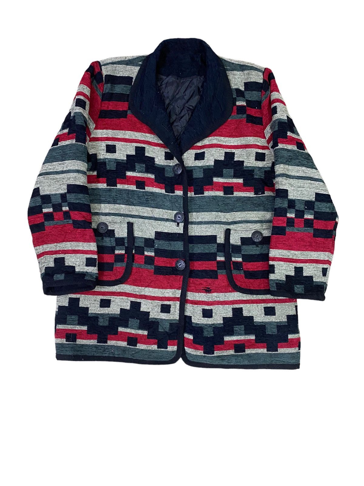 Vintage Native Navajo Blanket Jacket Grailed