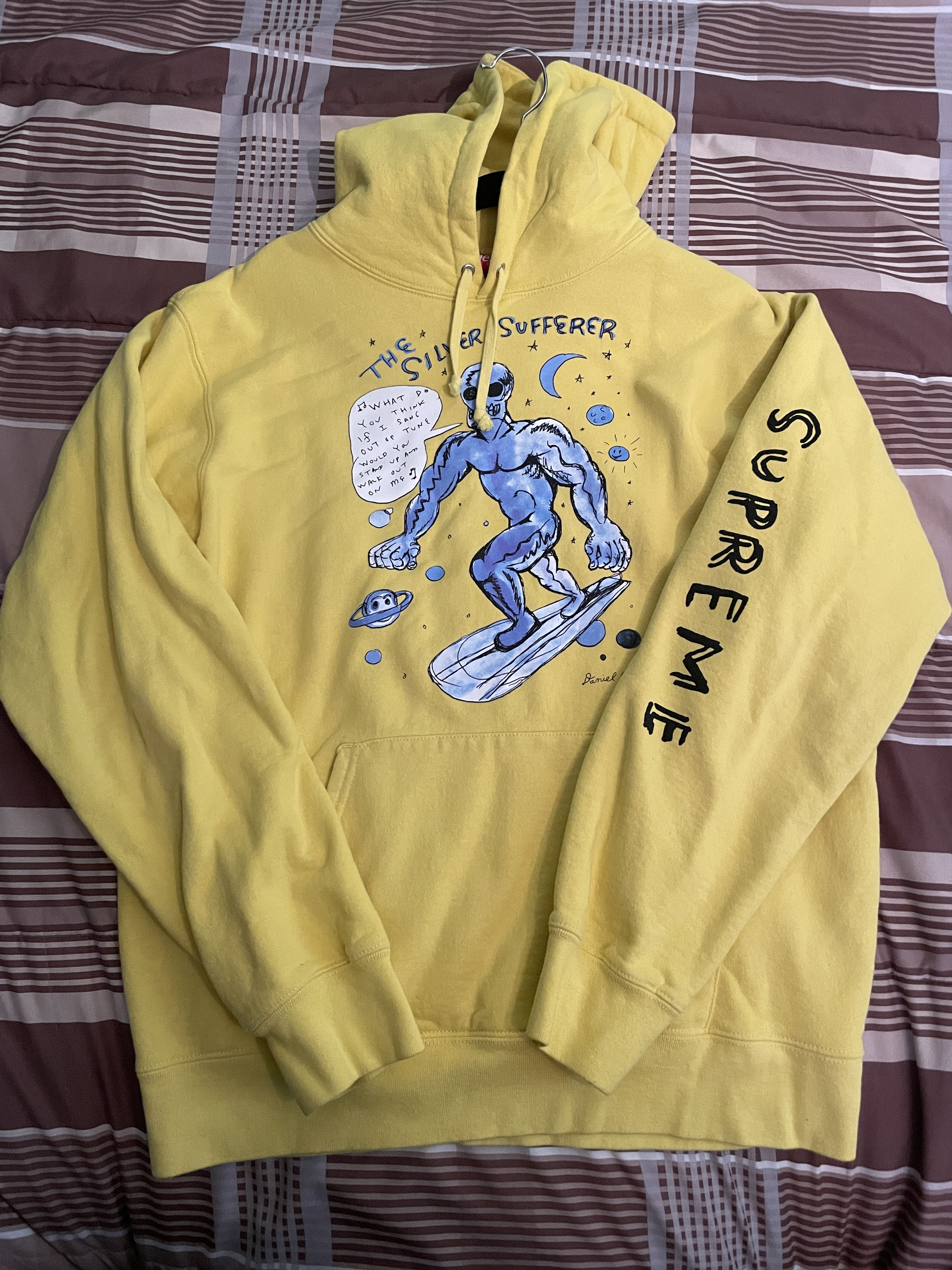 Supreme Daniel Johnston Hooded Sweatshirt Silver Sufferer
