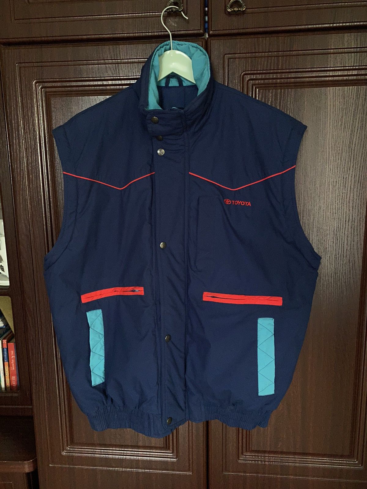 Vintage Vintage Toyota 2in1 Racing Team Jacket Vest Subaru Yamaha Size US L / EU 52-54 / 3 - 3 Thumbnail