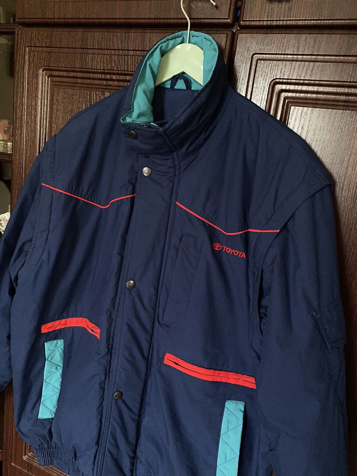 Vintage Vintage Toyota 2in1 Racing Team Jacket Vest Subaru Yamaha Size US L / EU 52-54 / 3 - 5 Thumbnail