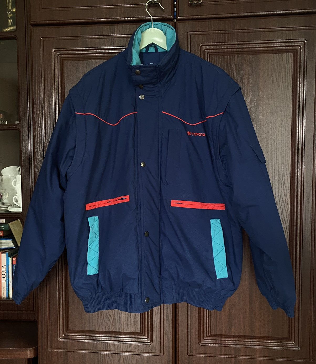 Vintage Vintage Toyota 2in1 Racing Team Jacket Vest Subaru Yamaha Size US L / EU 52-54 / 3 - 2 Thumbnail
