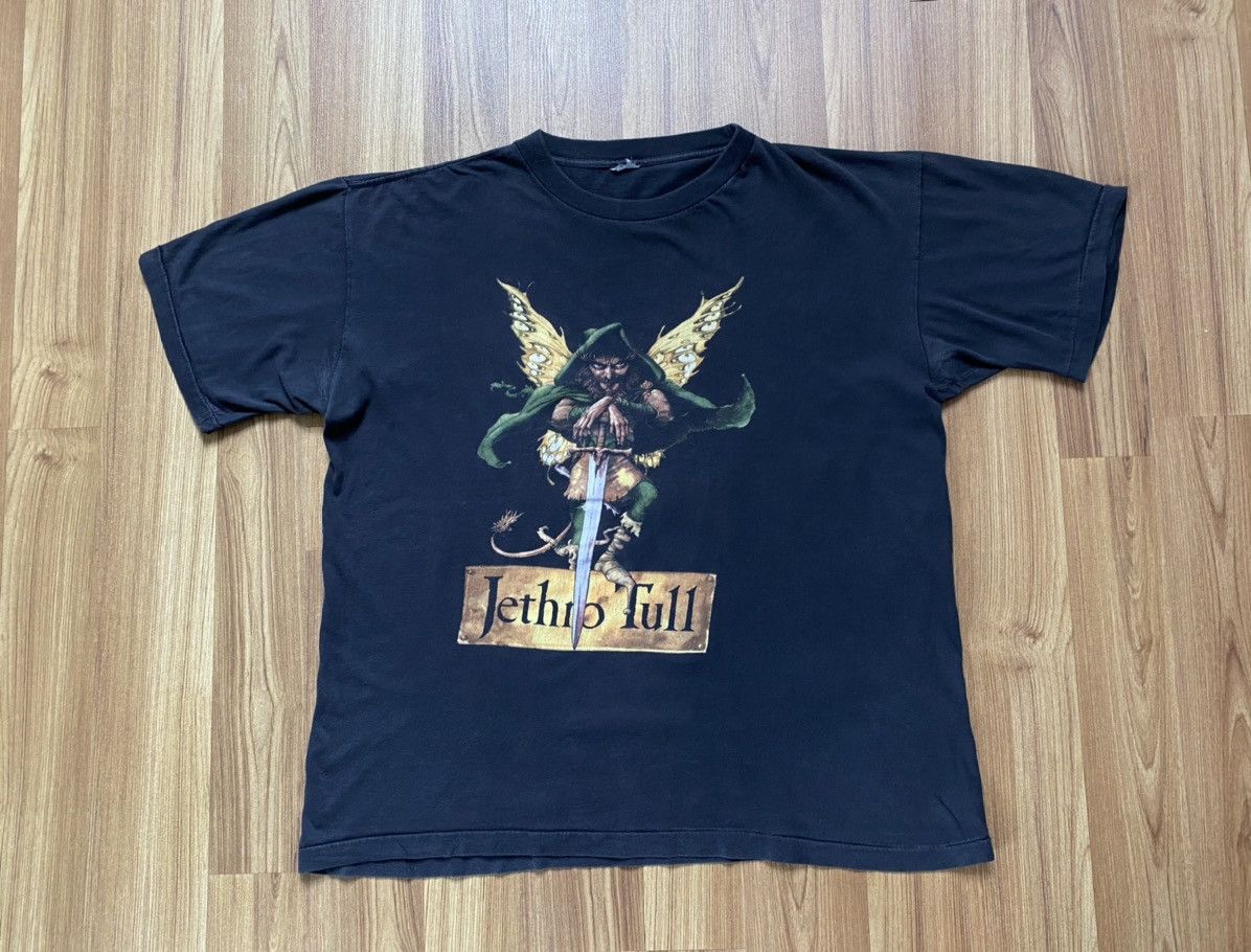 Band Tees Vintage Jethro Tull Tee T Shirt Pink Floyd Deep Purple Size US XL / EU 56 / 4 - 1 Thumbnail