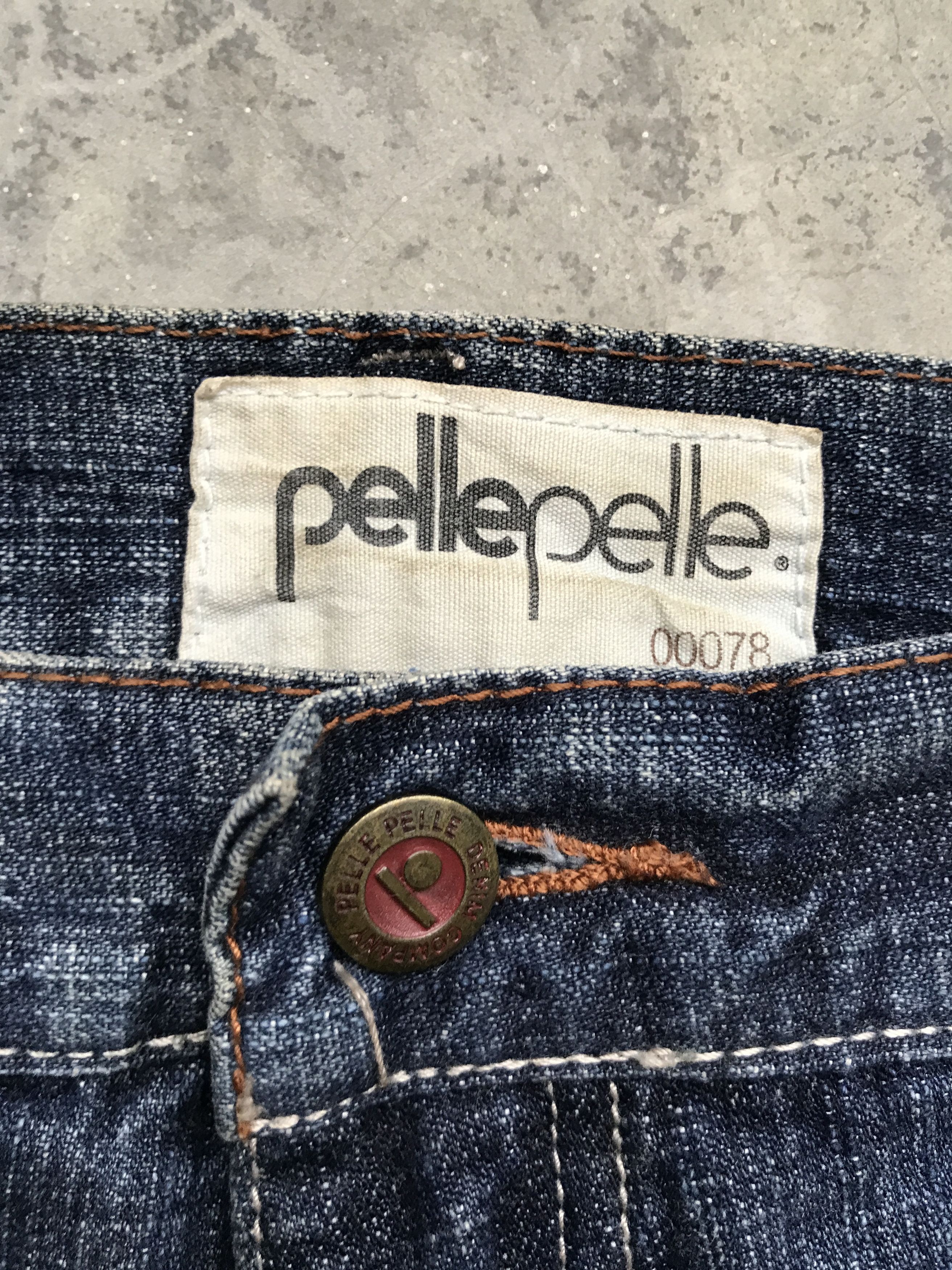 Designer × Pelle Pelle 💥BAGGY💥D55 pellepelle Hip hop Baggy Light Jeans Size US 37 - 10 Thumbnail