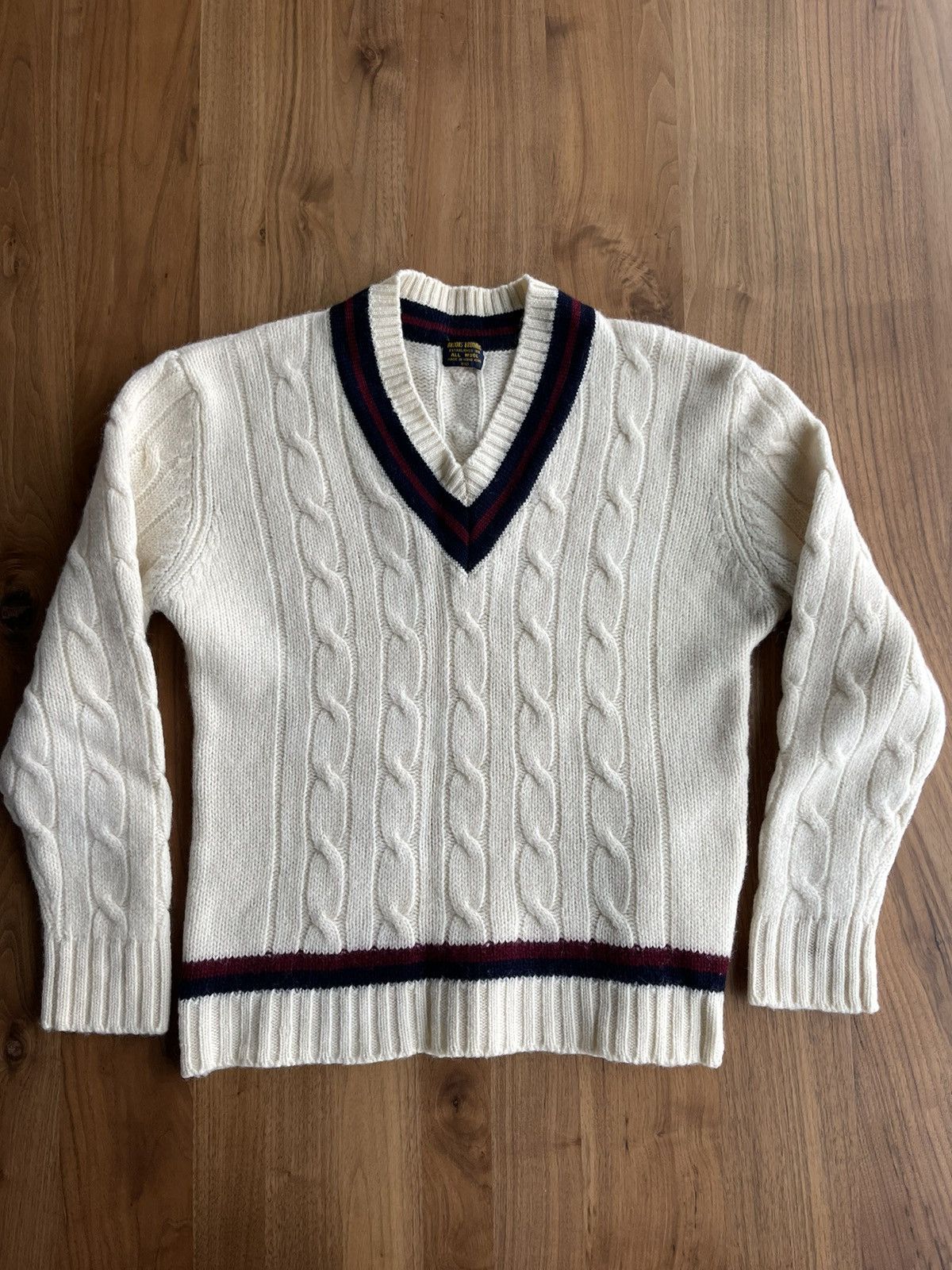 Brooks Brothers Brook Brothers 100 Wool Cricket Sweater Grailed