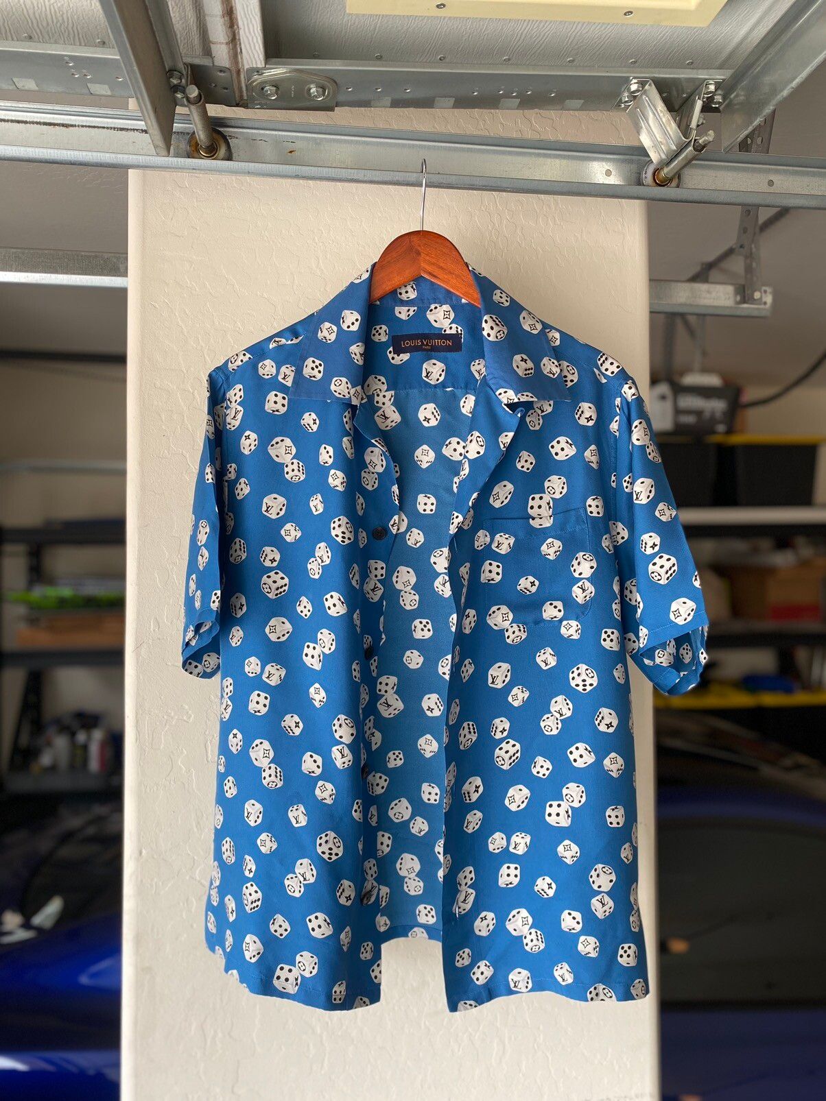 Louis Vuitton 2018 Monogram Dice Hawaiian Shirt - Blue Casual