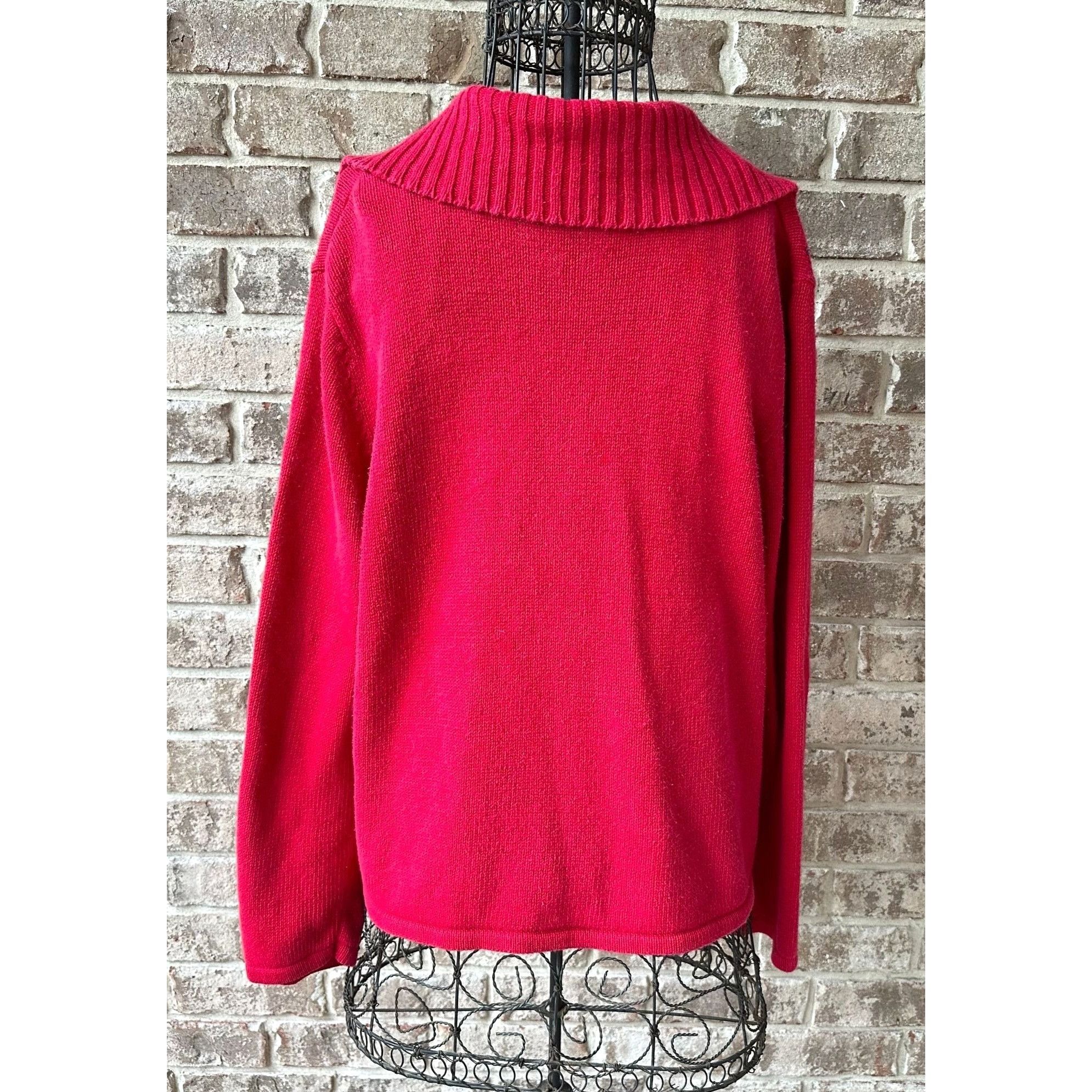 Vintage Tiara International Christmas Reindeer Cardigan Large? Size L / US 10 / IT 46 - 8 Thumbnail