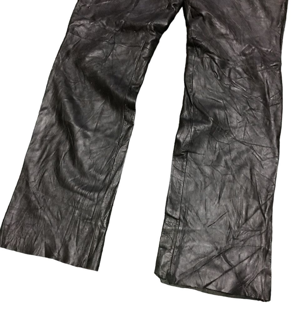 Japanese Brand × Leather × Vintage Gazza Sheep Leather Very comfortable Pant Size US 33 - 2 Thumbnail