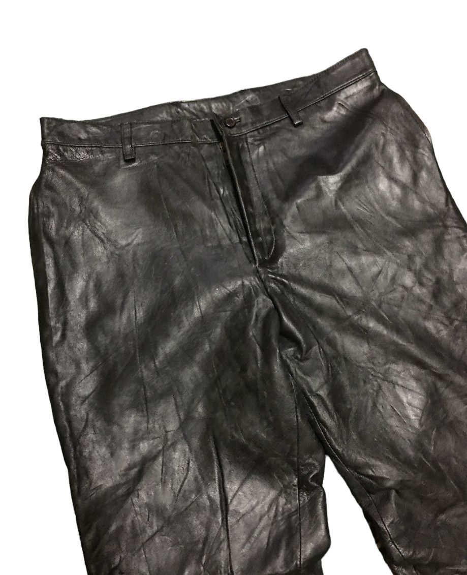 Japanese Brand × Leather × Vintage Gazza Sheep Leather Very comfortable Pant Size US 33 - 4 Thumbnail