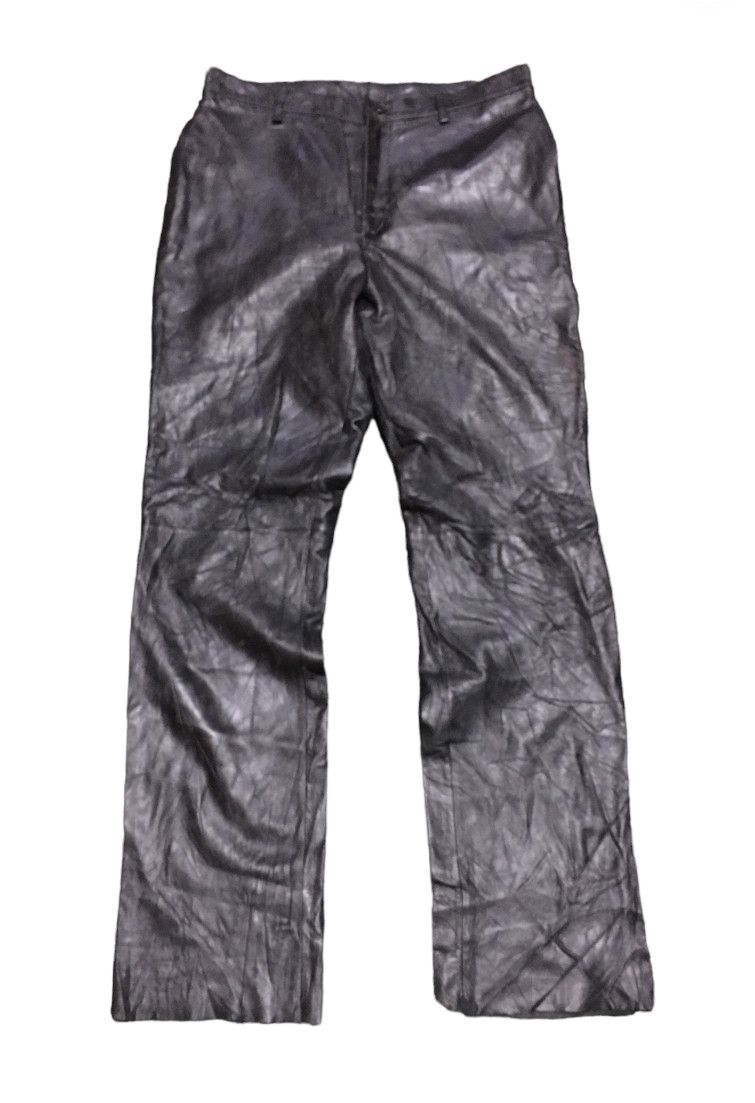 Japanese Brand × Leather × Vintage Gazza Sheep Leather Very comfortable Pant Size US 33 - 1 Thumbnail