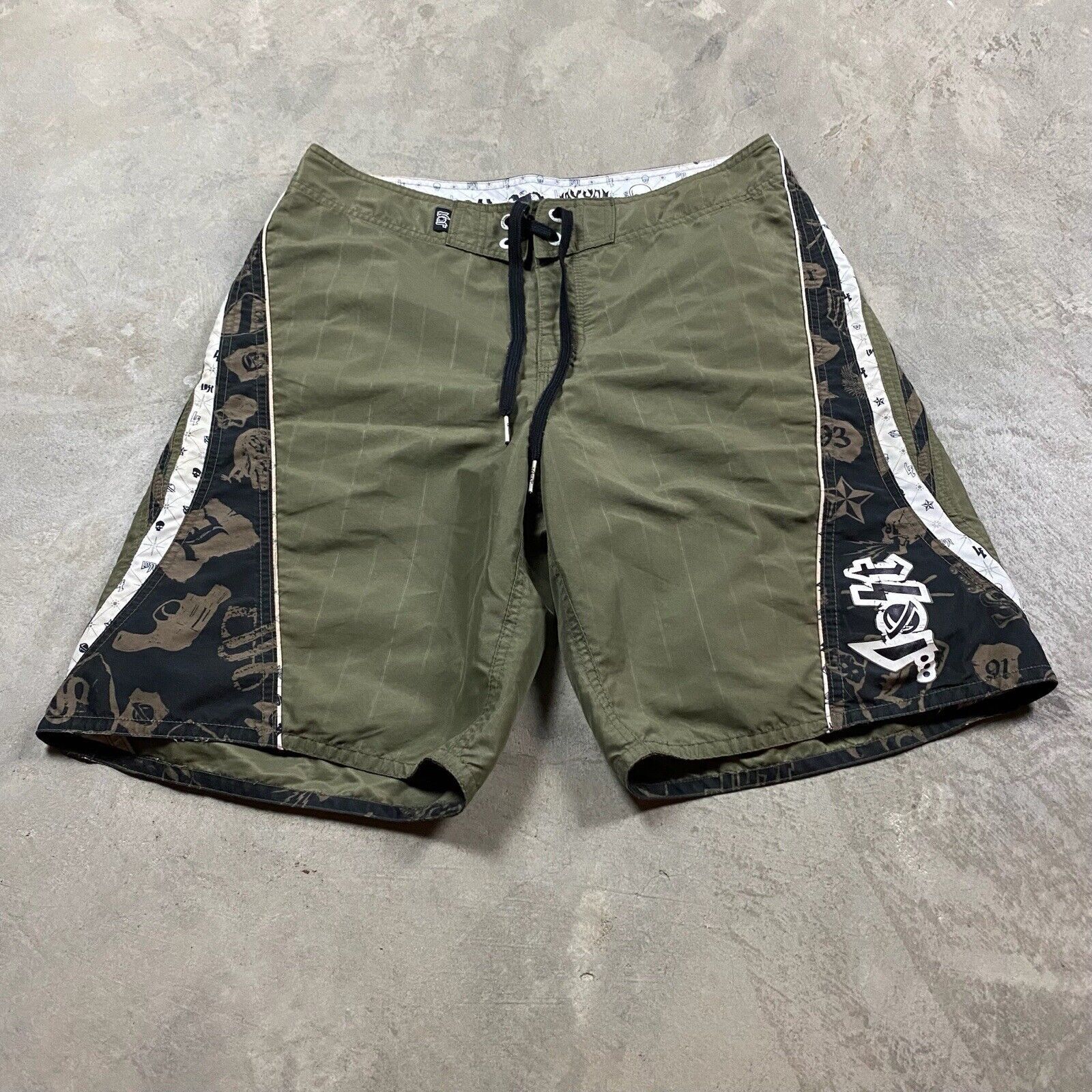 Swims Lost Mayhem Enterprises Scorcher Surf Spec Board Shorts 34 Swim ...