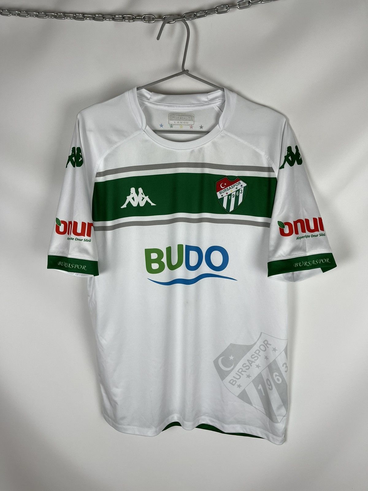 Kappa Kappa Bursaspor 2019 2020 away soccer jersey football shirt Size US L / EU 52-54 / 3 - 1 Thumbnail