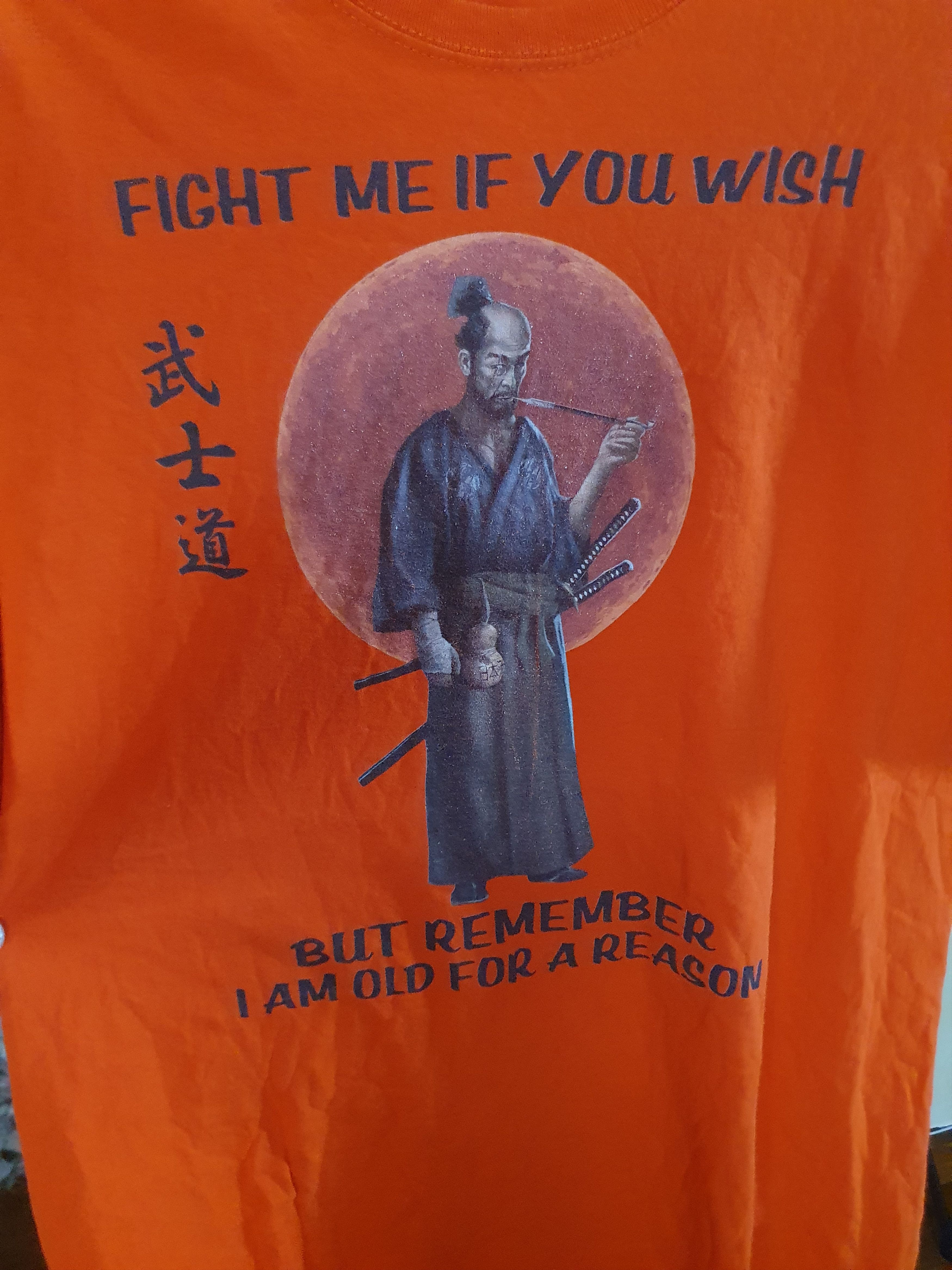 Fruit Of The Loom Fight Me If You Wish.. i am old for a reason tee,sz XXL Size US XXL / EU 58 / 5 - 4 Thumbnail