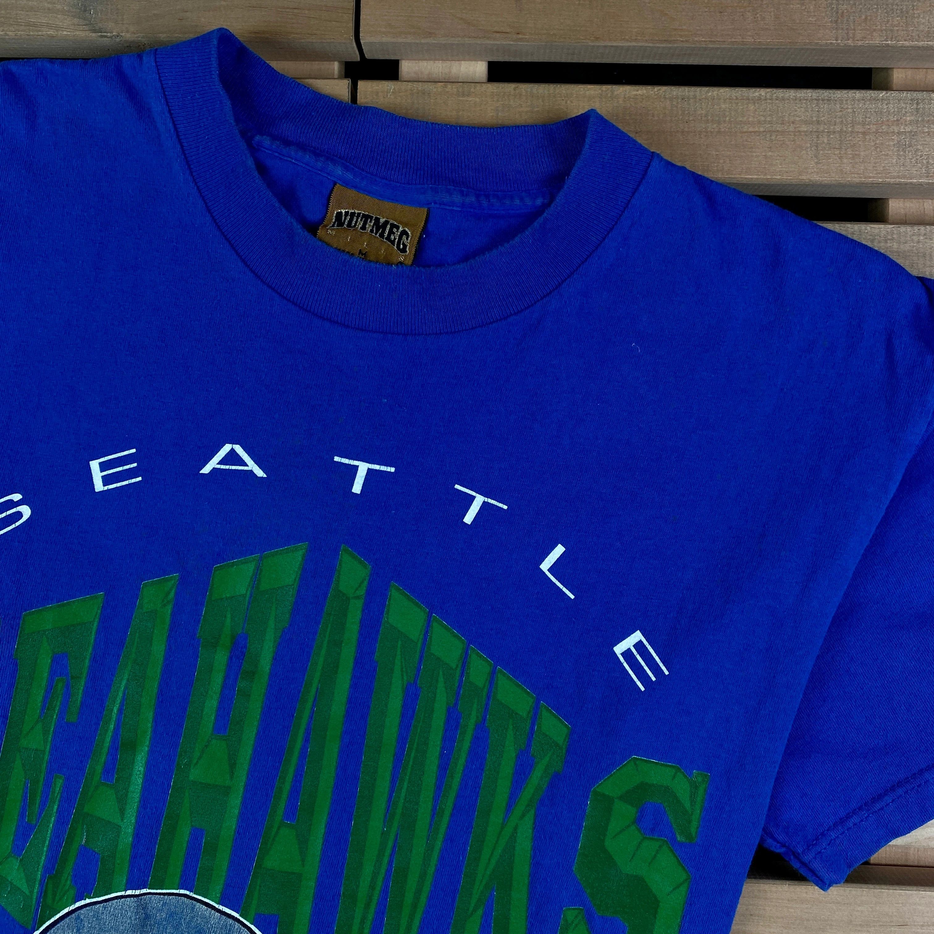 NFL × Vintage Mens Vintage T Shirt Seattle Seahawks NFL 1994 Size M Size US M / EU 48-50 / 2 - 2 Thumbnail