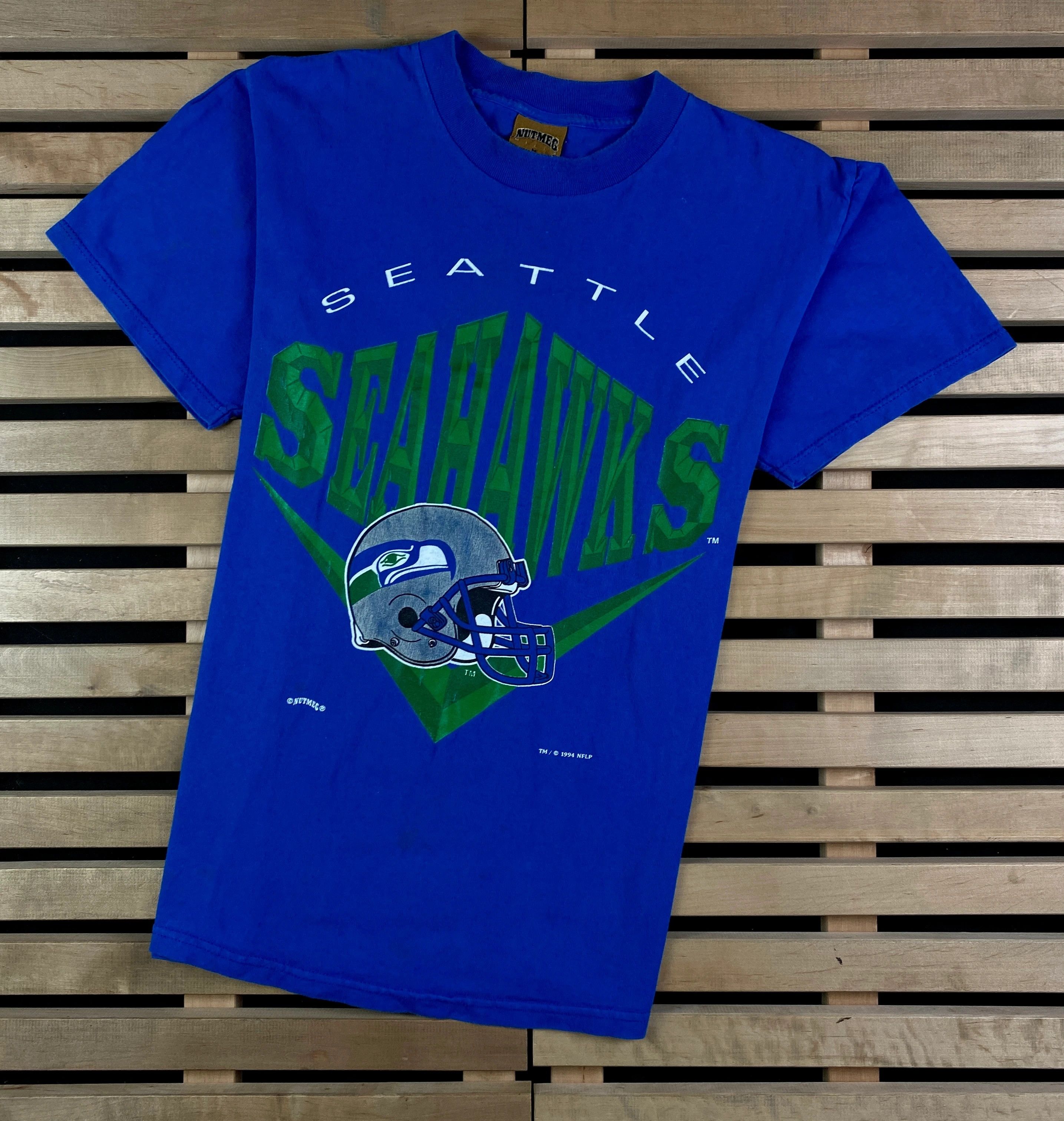 NFL × Vintage Mens Vintage T Shirt Seattle Seahawks NFL 1994 Size M Size US M / EU 48-50 / 2 - 1 Thumbnail
