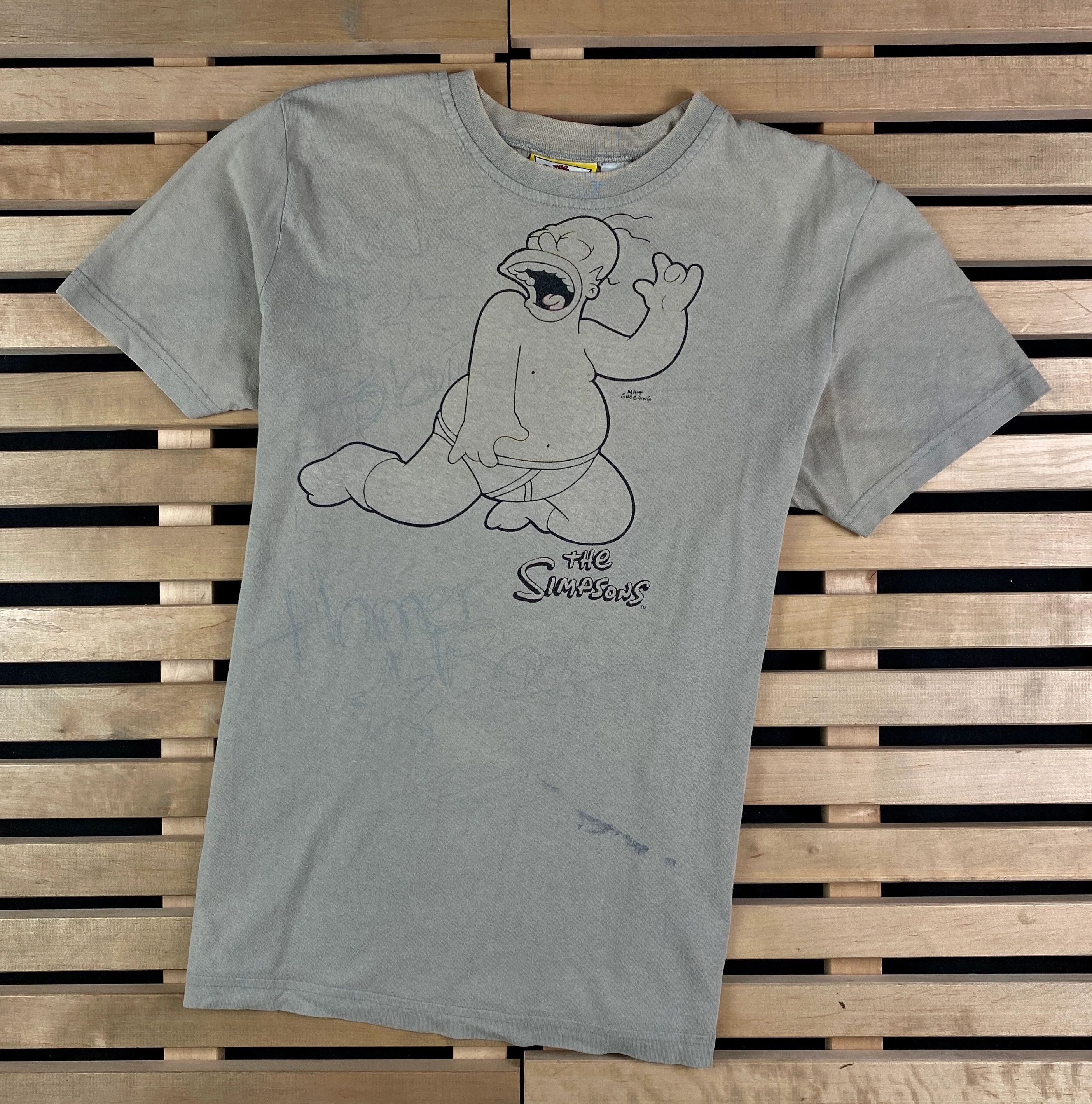 The Simpsons × Vintage Mens Vintage T Shirt The Simpsons Homer Size M Size US M / EU 48-50 / 2 - 1 Thumbnail