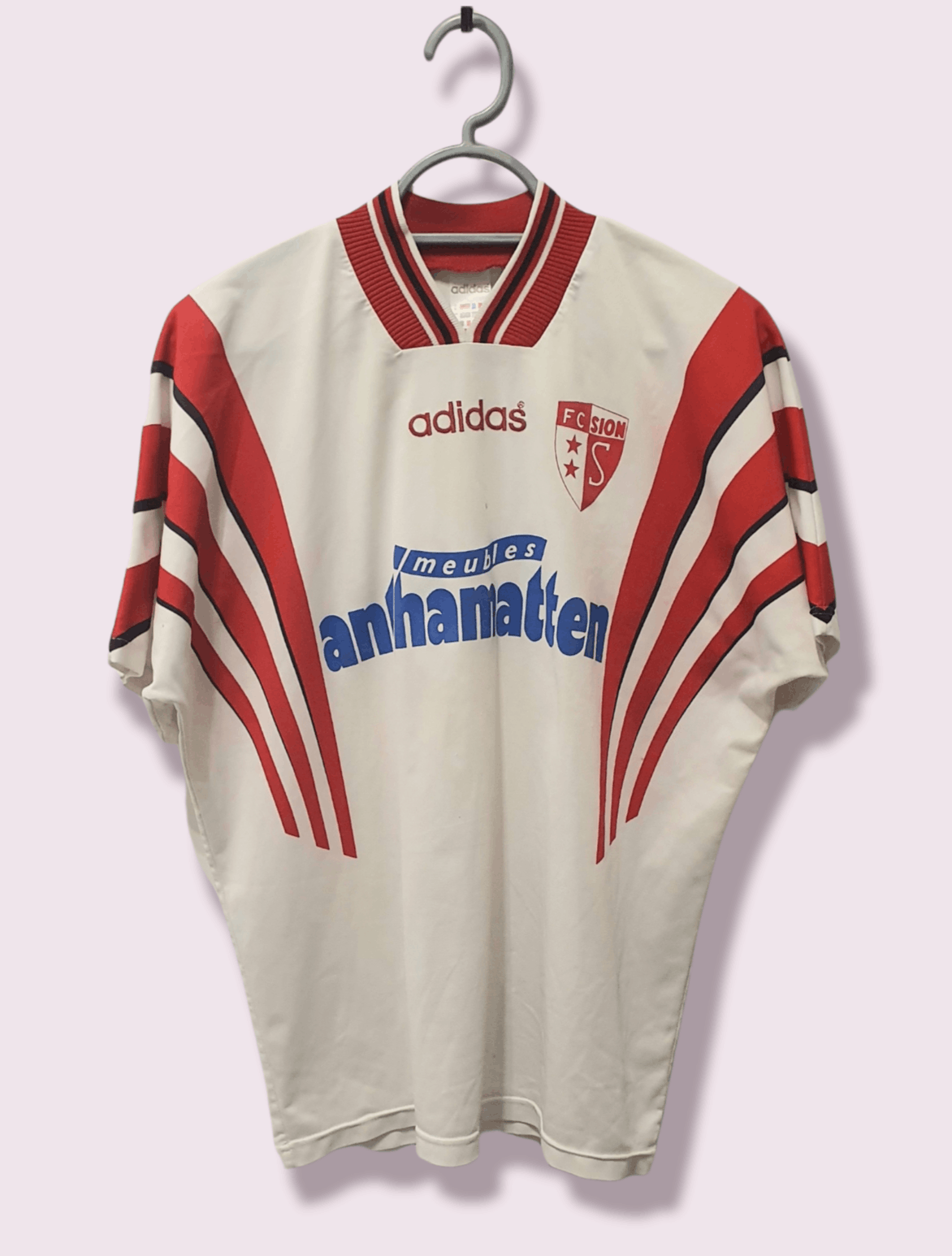 Adidas Very rare vintage adidas FC Sion 1997 1998 home jersey | Grailed