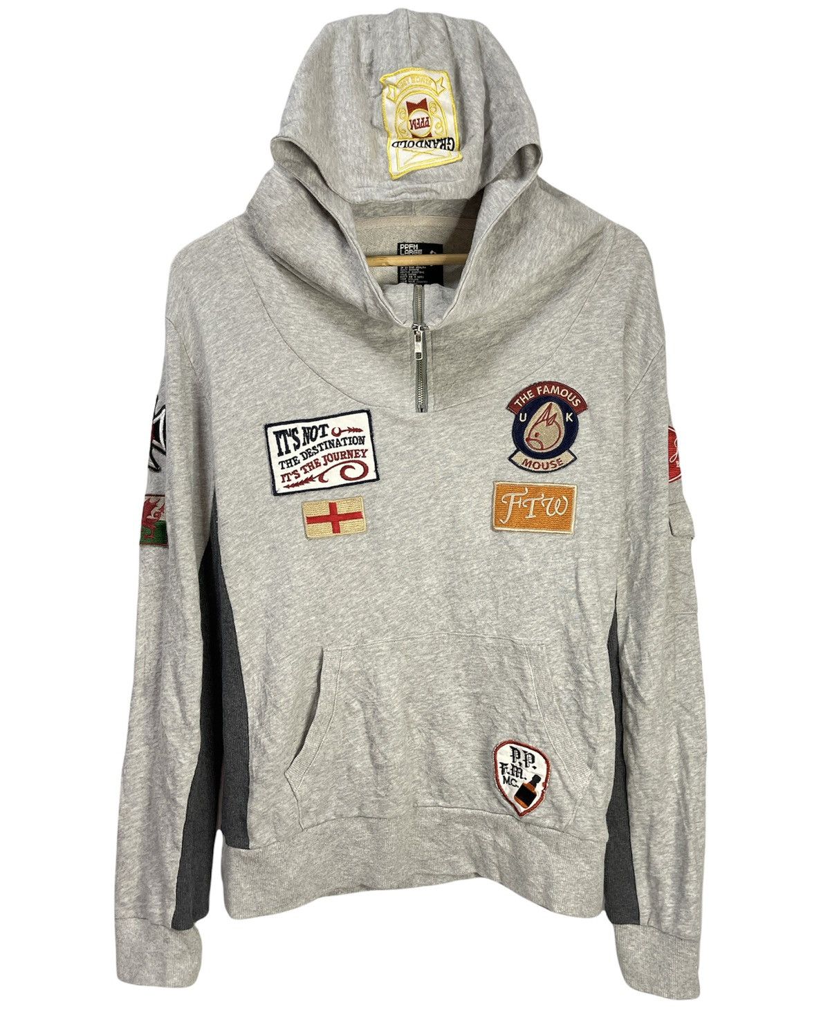 image of Design Ppfm Sweater Patch Logo 87-2502 in Grey, Men's (Size Medium)