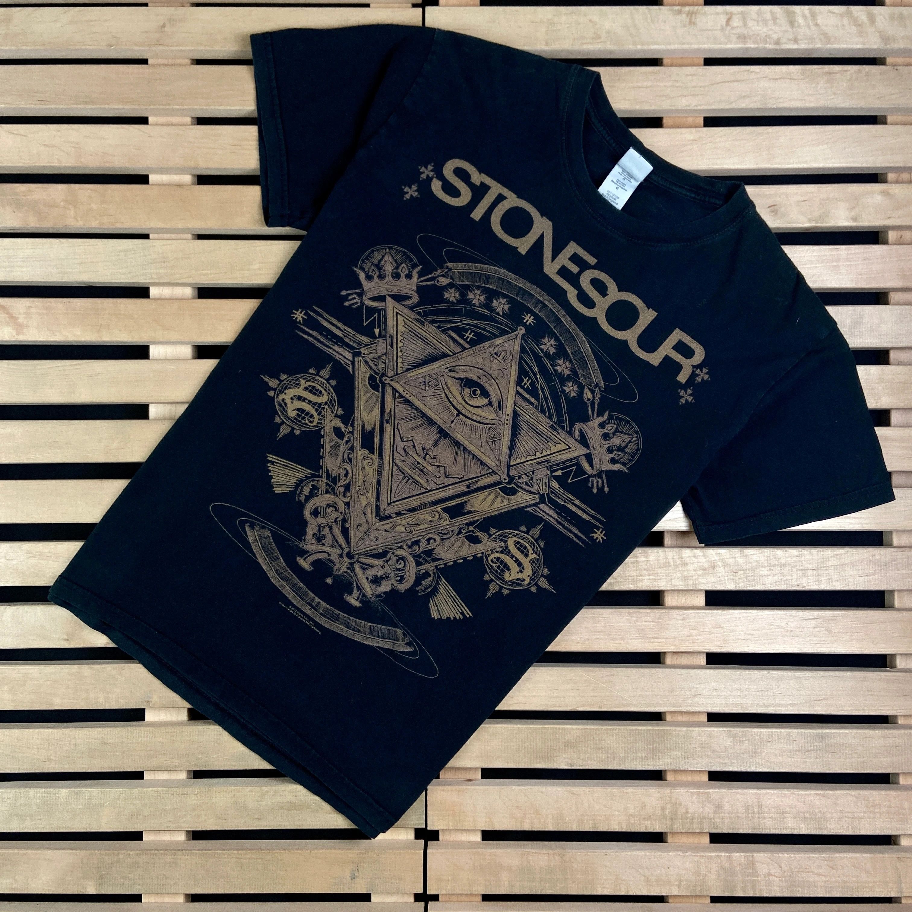 Band Tees × Vintage Mens Vintage T Shirt Stonesour Size L 2012 Size US L / EU 52-54 / 3 - 1 Thumbnail