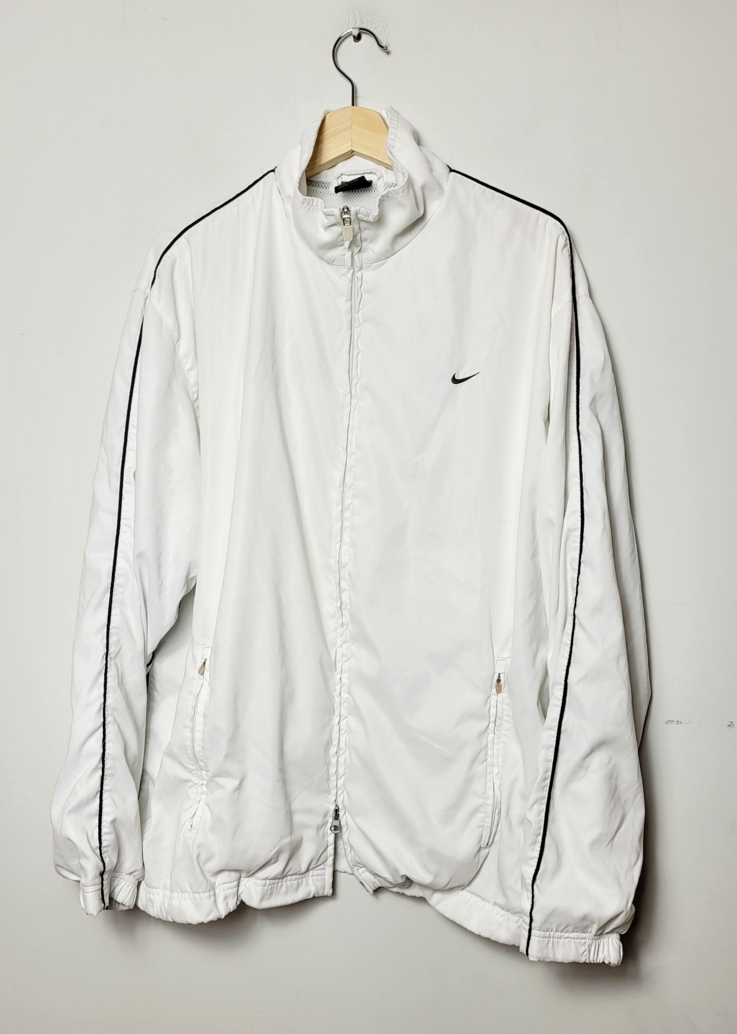 mens nike windbreaker white