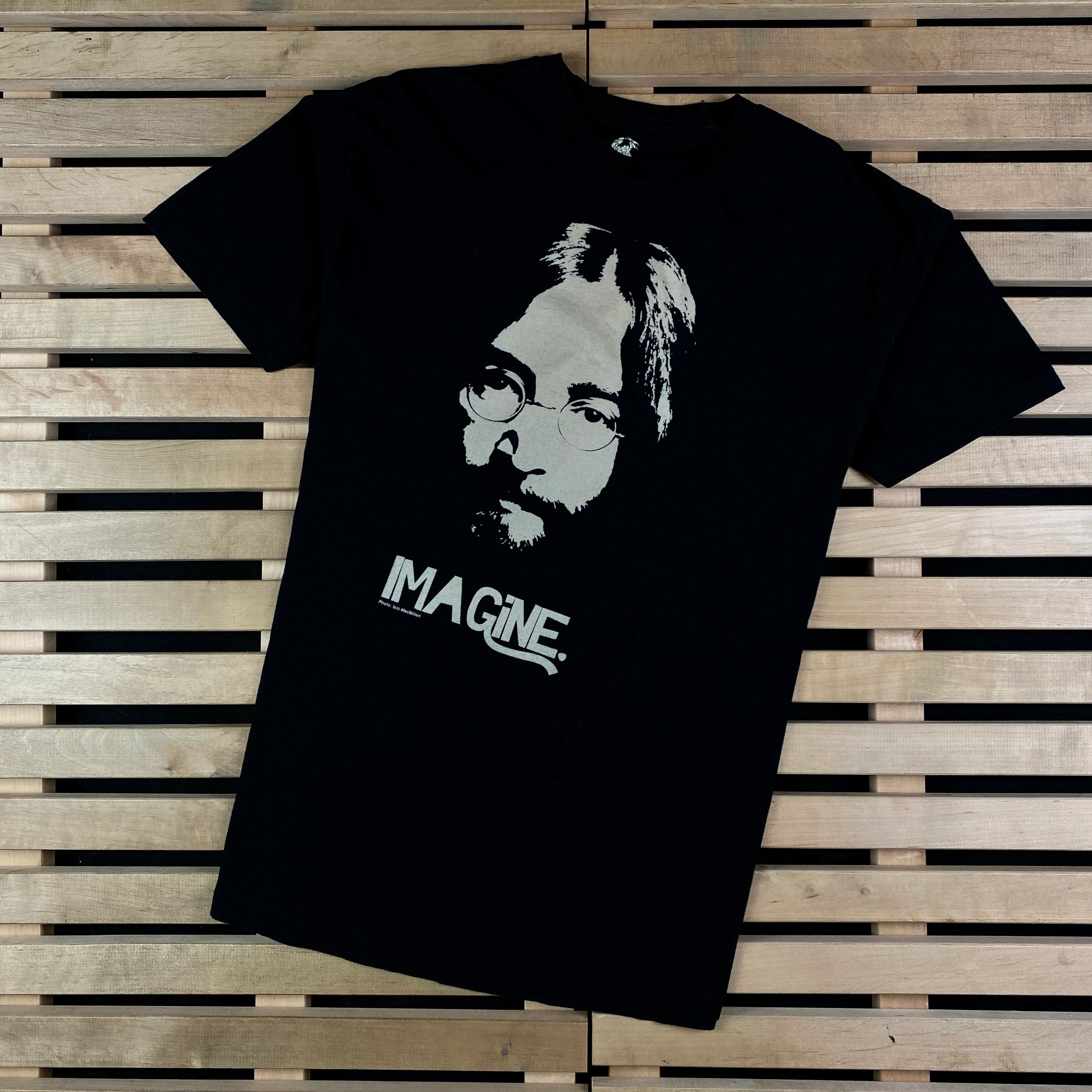 Band Tees × Vintage Mens Vintage T Shirt Imagine Size L Size US L / EU 52-54 / 3 - 1 Thumbnail