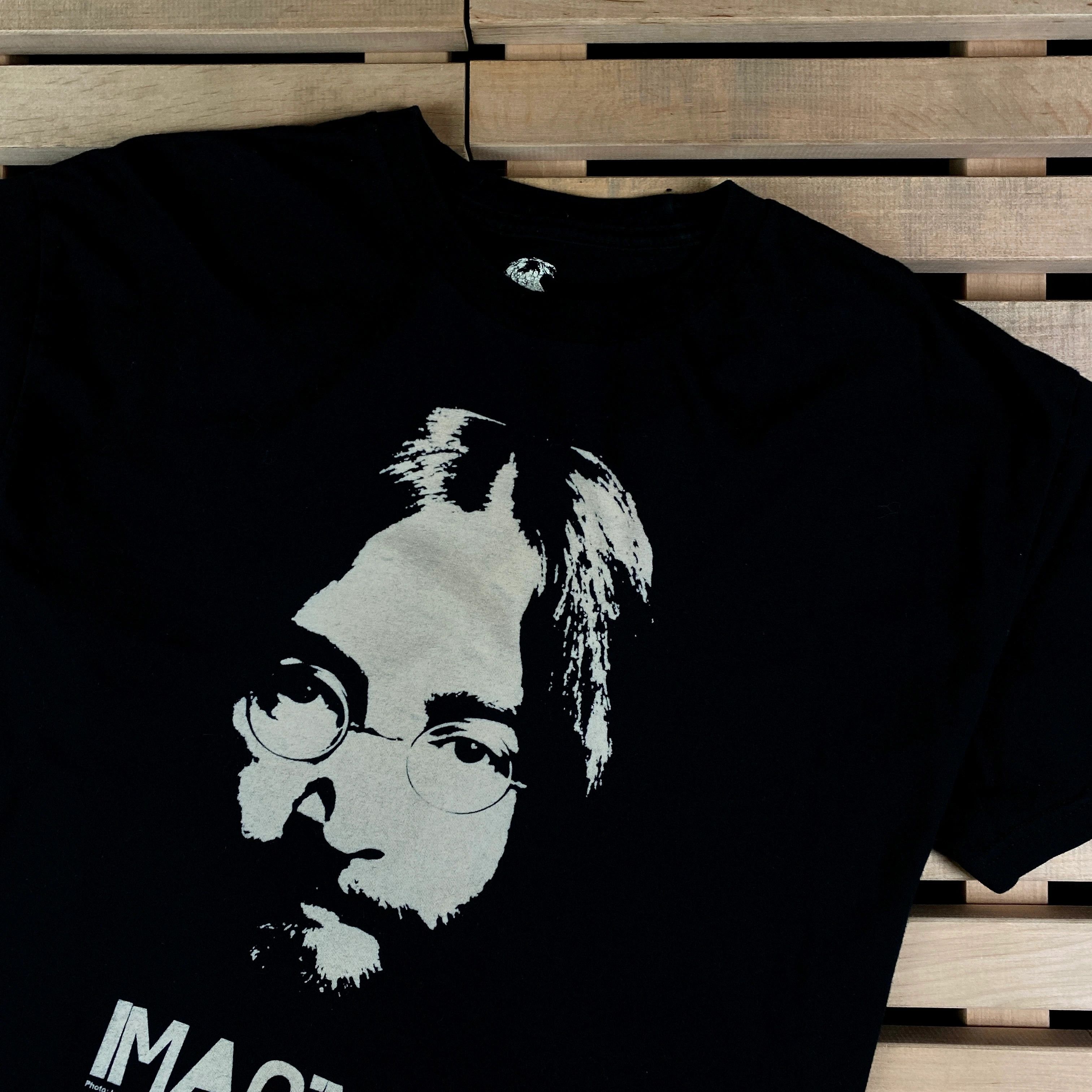 Band Tees × Vintage Mens Vintage T Shirt Imagine Size L Size US L / EU 52-54 / 3 - 2 Thumbnail