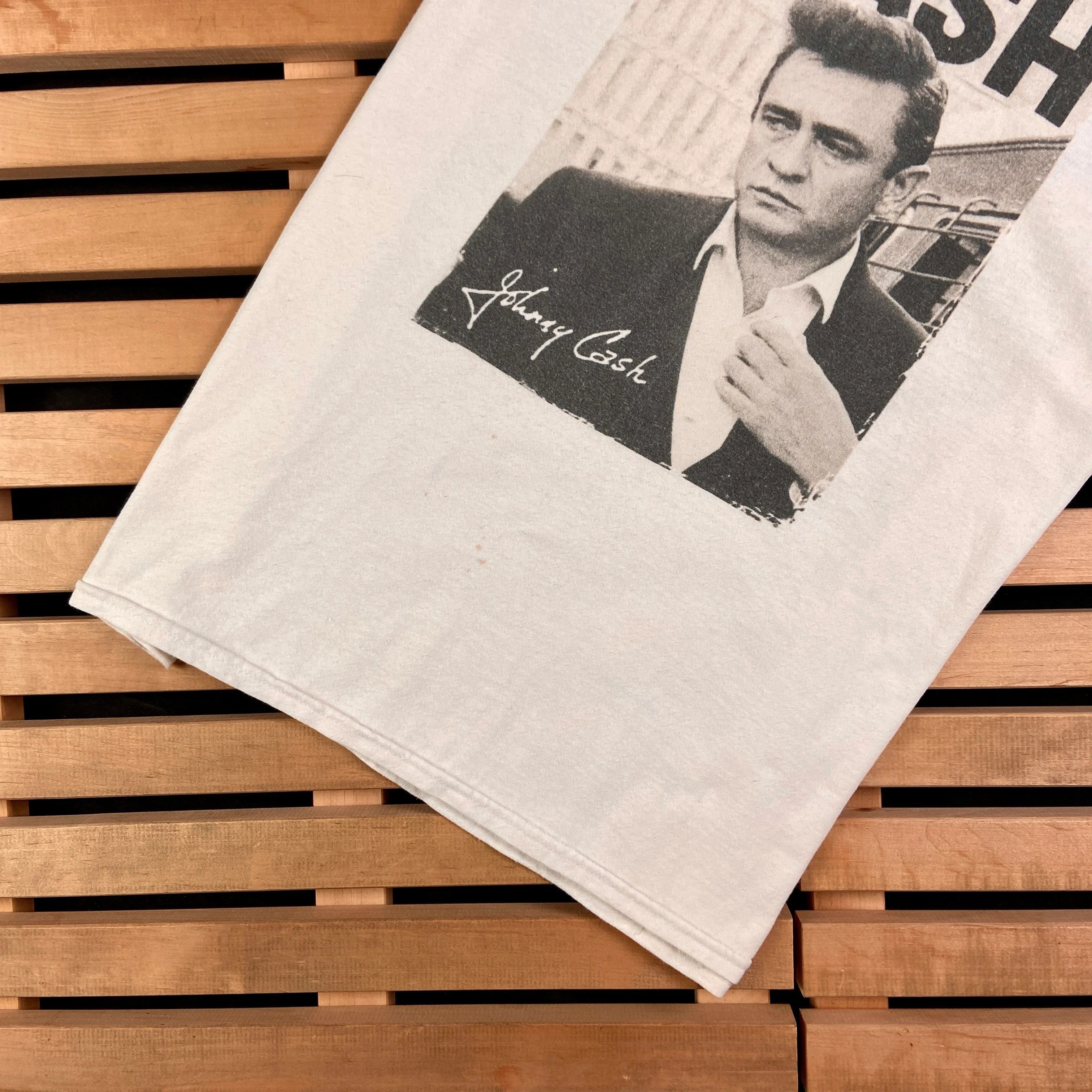 Band Tees × Vintage Mens Vintage T Shirt Johnny Cash Size L Size US L / EU 52-54 / 3 - 3 Thumbnail