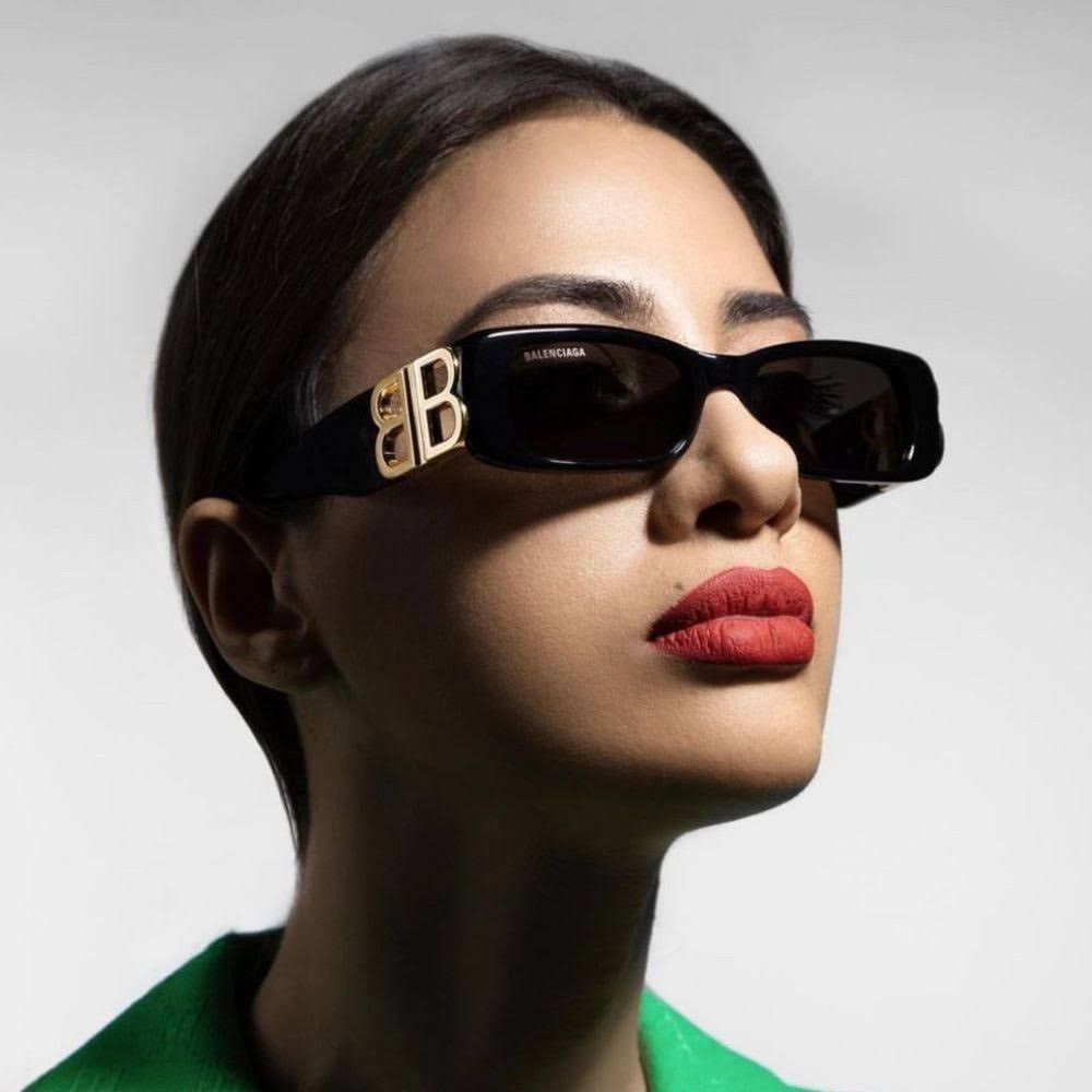 image of New Balenciaga Bb0096S 001 Sunglasses Balenciaga in Black, Women's