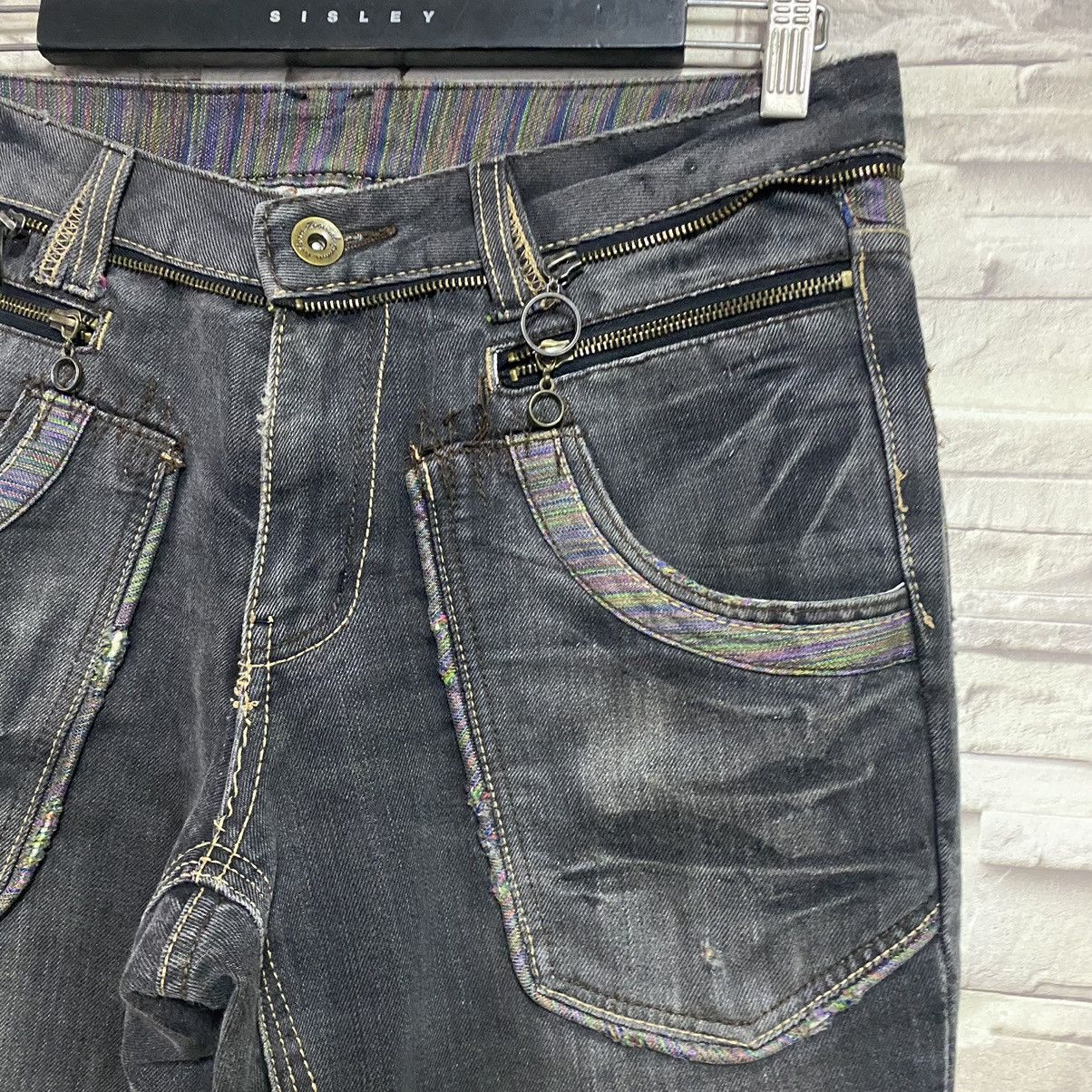 Japanese Brand Japanese brand GUMU Rainbow Denim Jeans Zipper Size US 32 / EU 48 - 8 Thumbnail