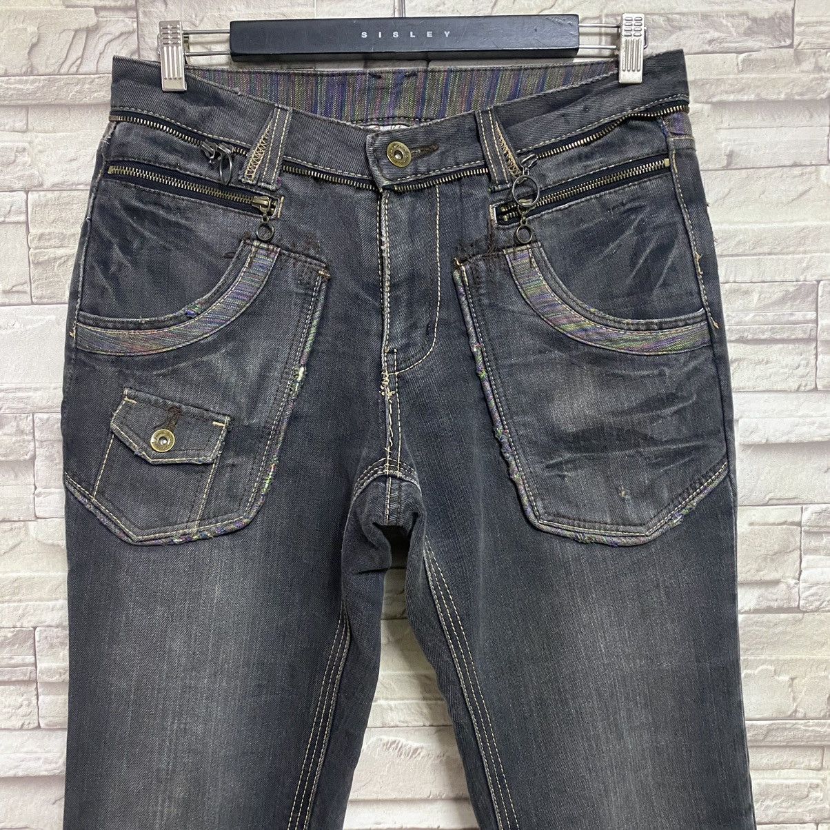 Japanese Brand Japanese brand GUMU Rainbow Denim Jeans Zipper Size US 32 / EU 48 - 5 Thumbnail