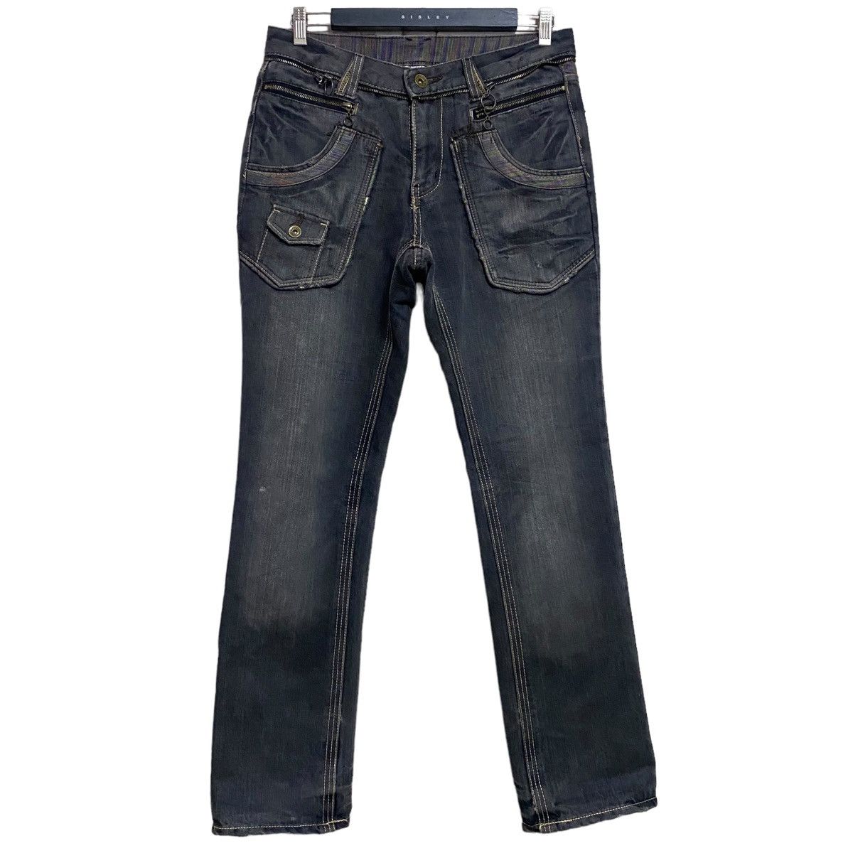 Japanese Brand Japanese brand GUMU Rainbow Denim Jeans Zipper Size US 32 / EU 48 - 2 Thumbnail