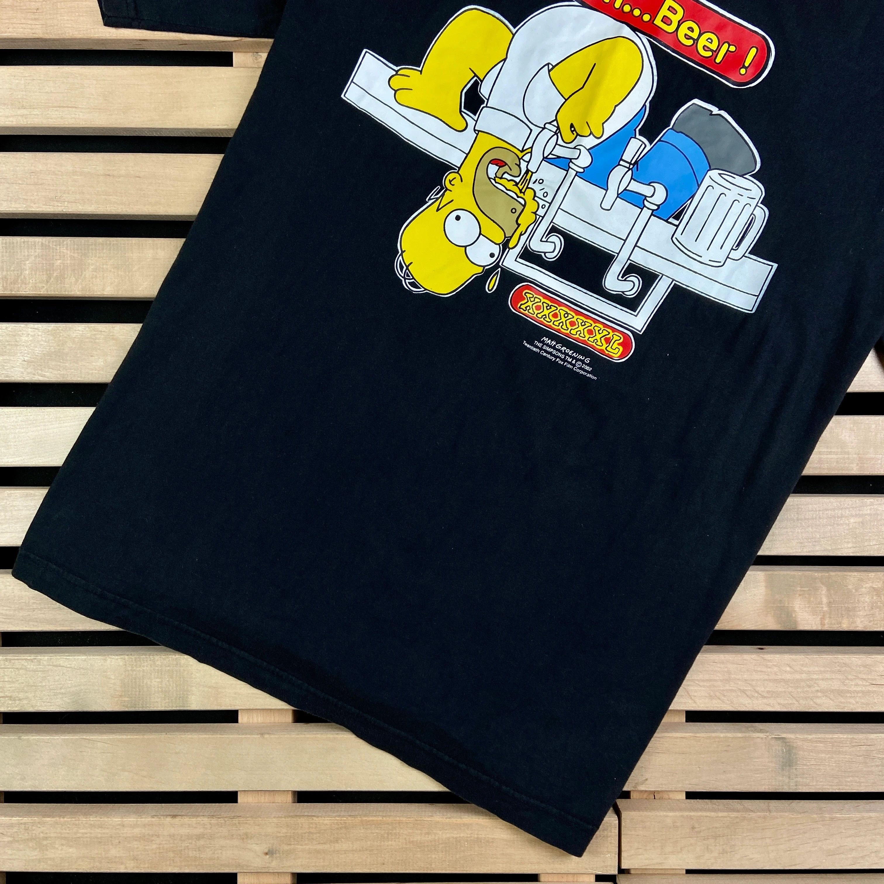 The Simpsons × Vintage Mens Vintage The Simpsons Mmm Bear 2002 Fox Film Size XL Size US XL / EU 56 / 4 - 3 Thumbnail