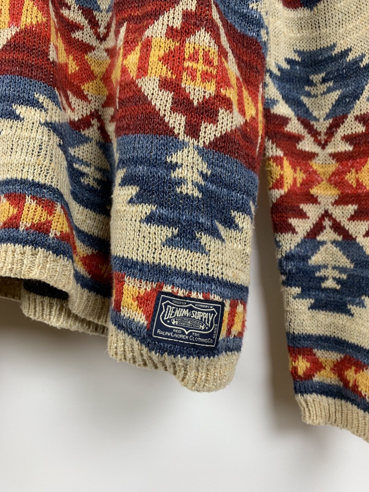 Denim & Supply Ralph Lauren Denim&Supply Ralph Lauren Aztec Navajo Knit Hoodie Size US S / EU 44-46 / 1 - 10 Thumbnail