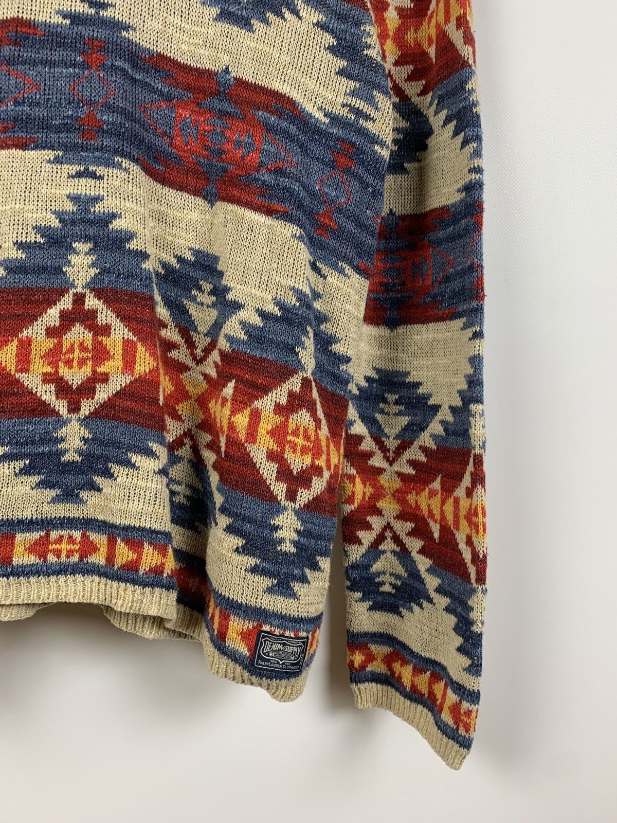 Denim & Supply Ralph Lauren Denim&Supply Ralph Lauren Aztec Navajo Knit Hoodie Size US S / EU 44-46 / 1 - 8 Thumbnail