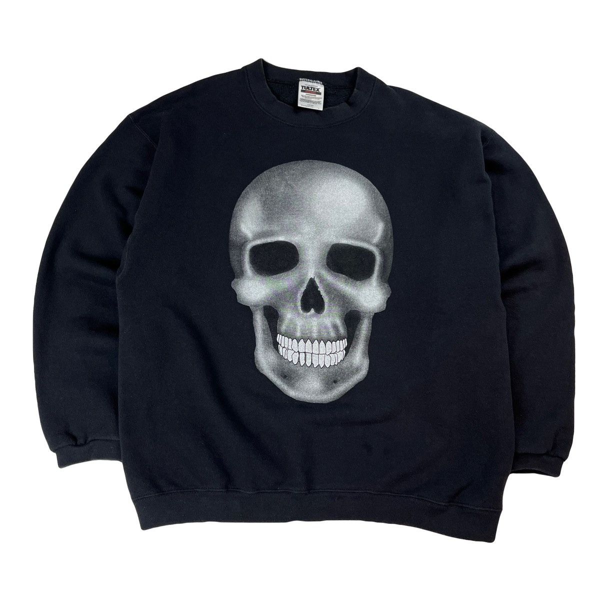 Vintage Vintage Skull Crewneck Sweatshirt Size L 90s Grunge Size US XL / EU 56 / 4 - 1 Thumbnail